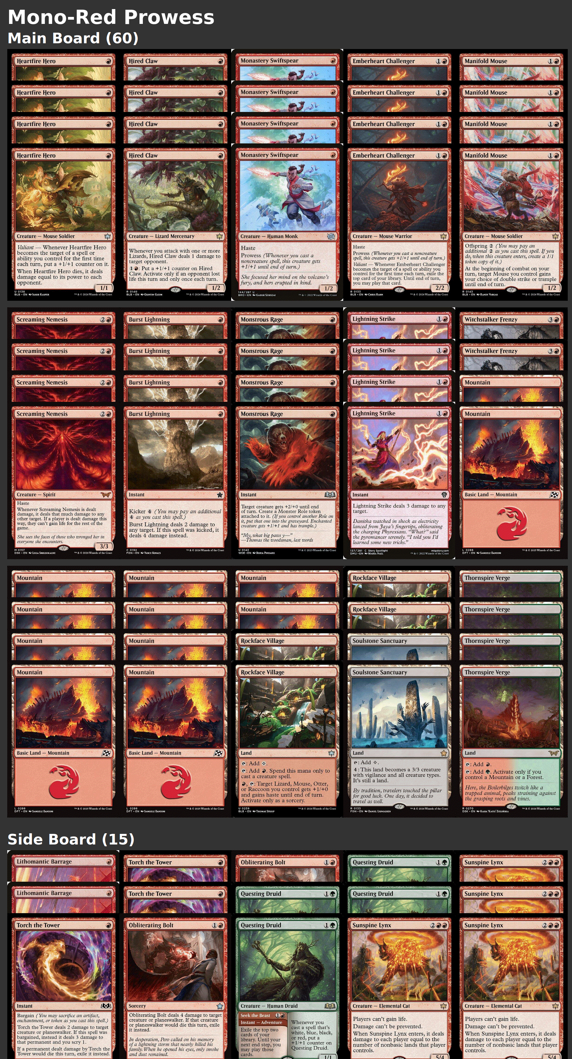 Mono-Red Prowess