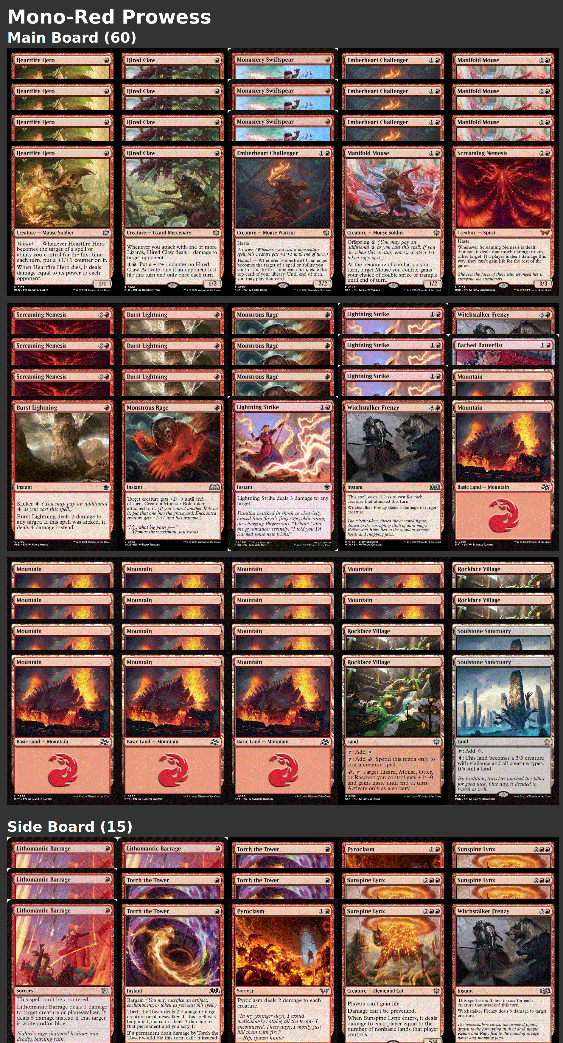 Mono-Red Prowess