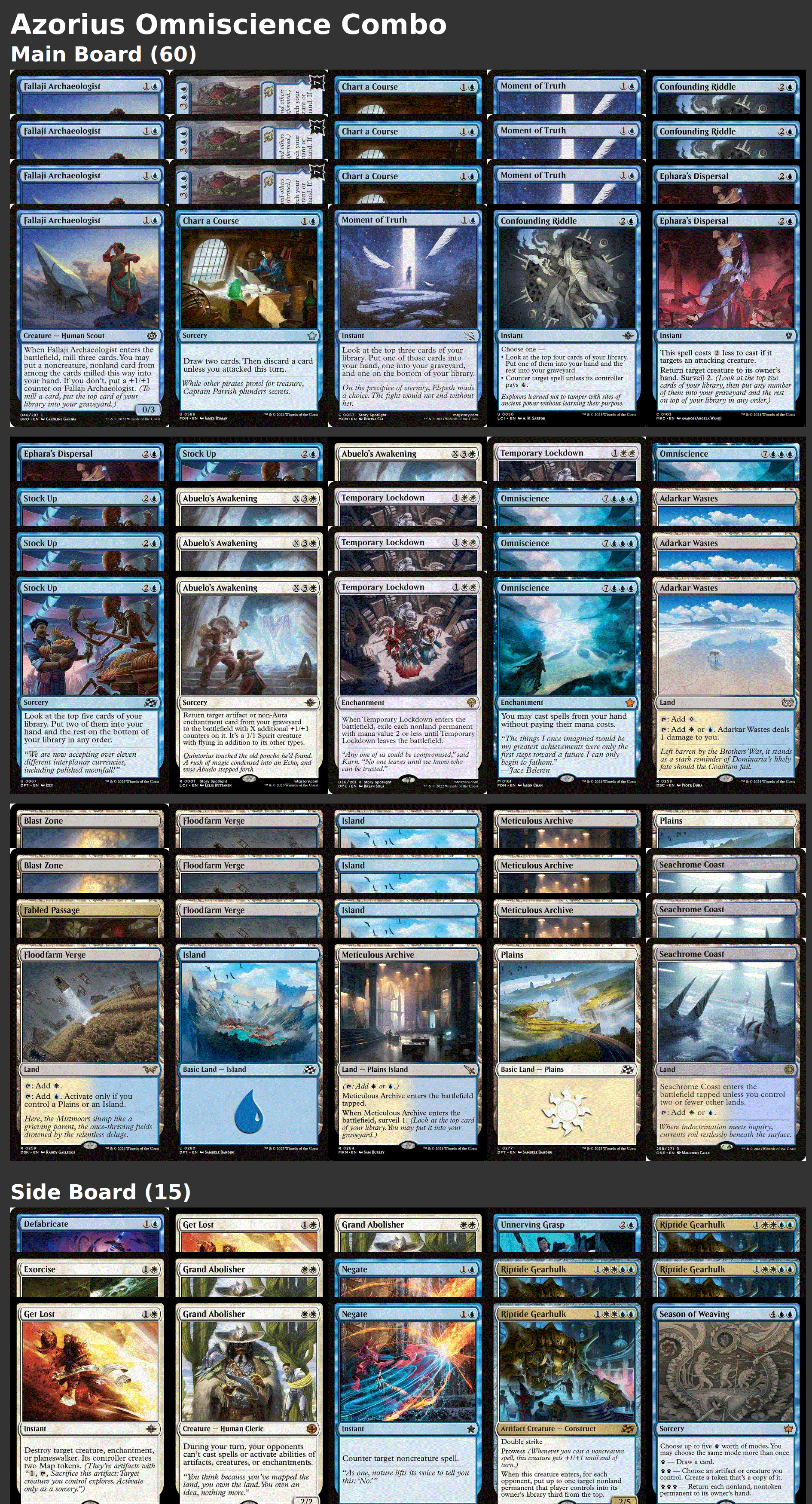 Azorius Omniscience Combo