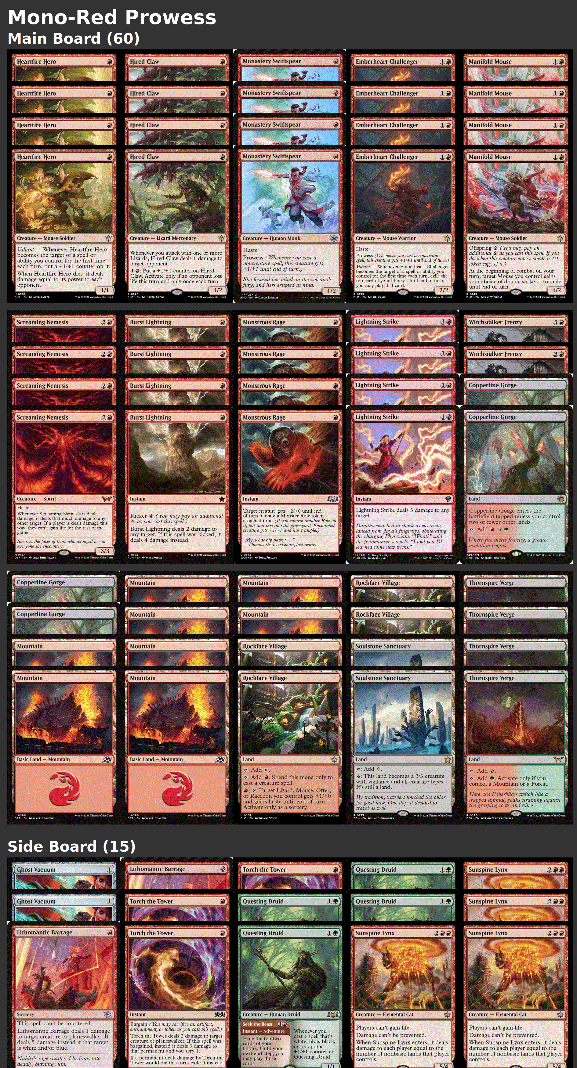 Mono-Red Prowess