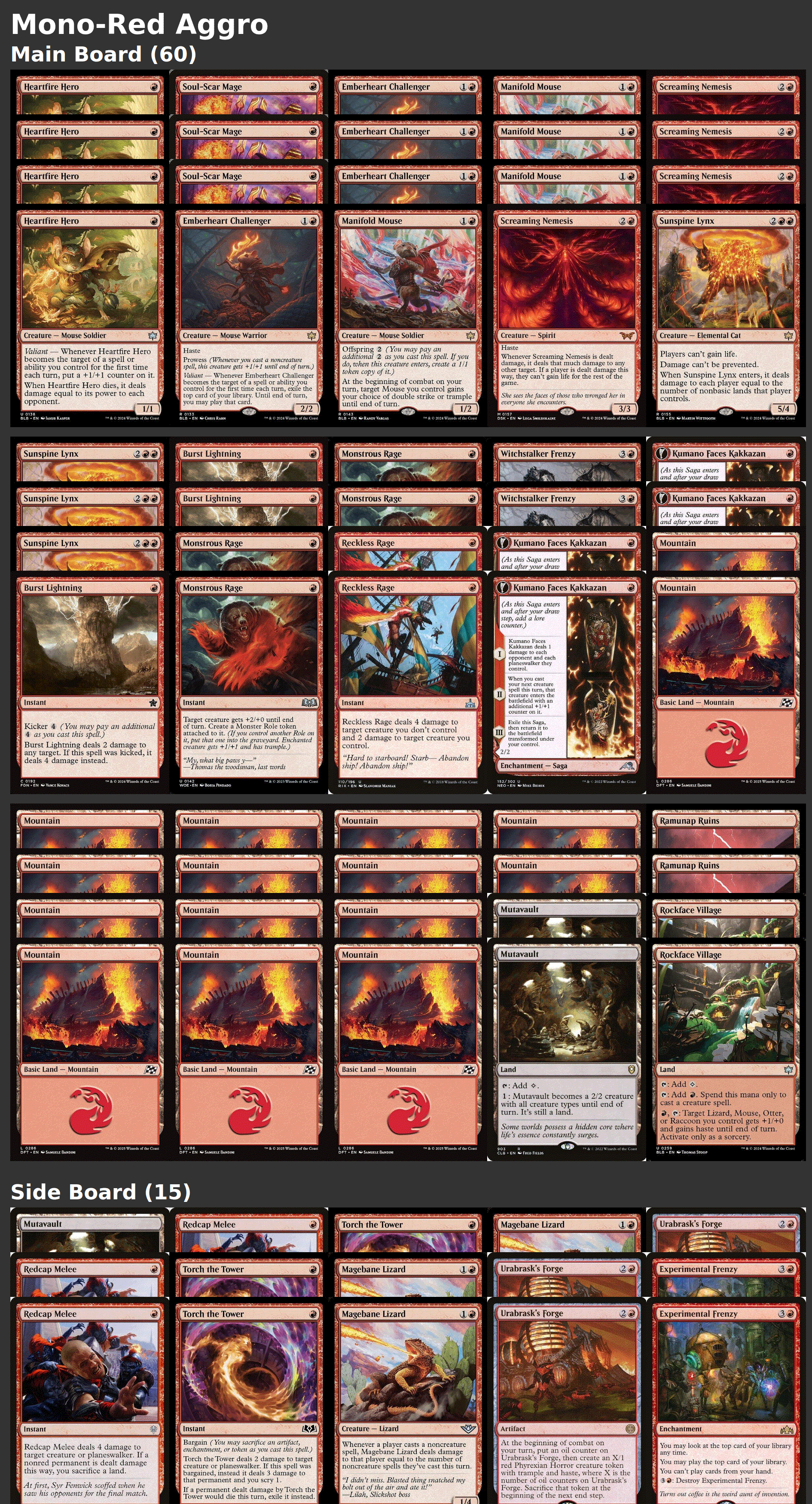 Mono-Red Aggro