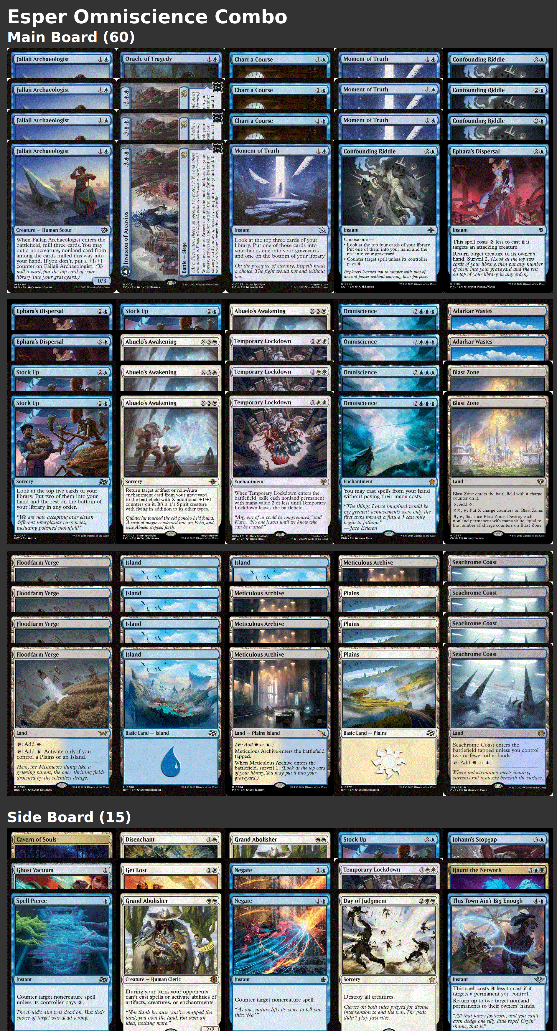Esper Omniscience Combo