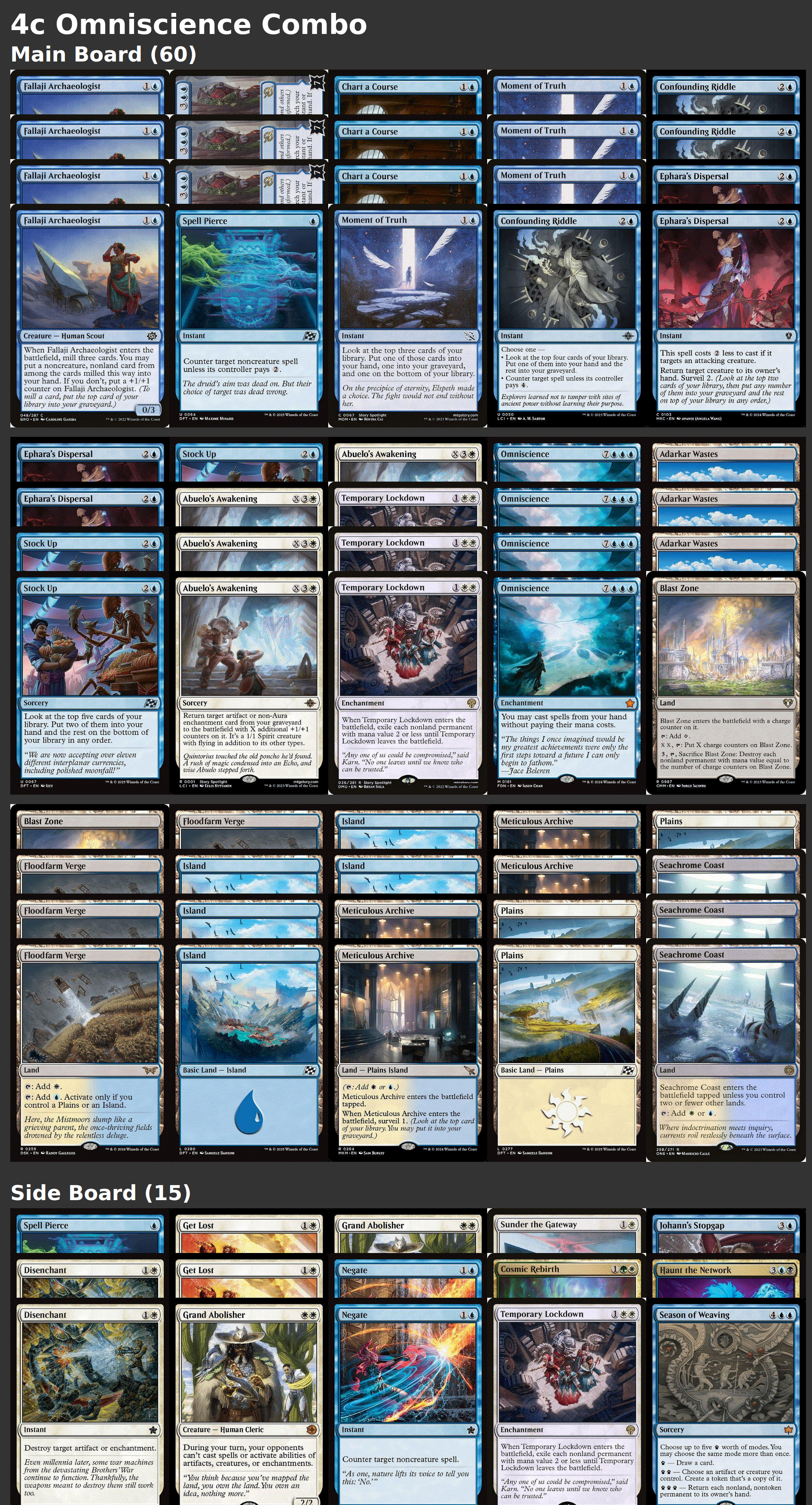 4c Omniscience Combo