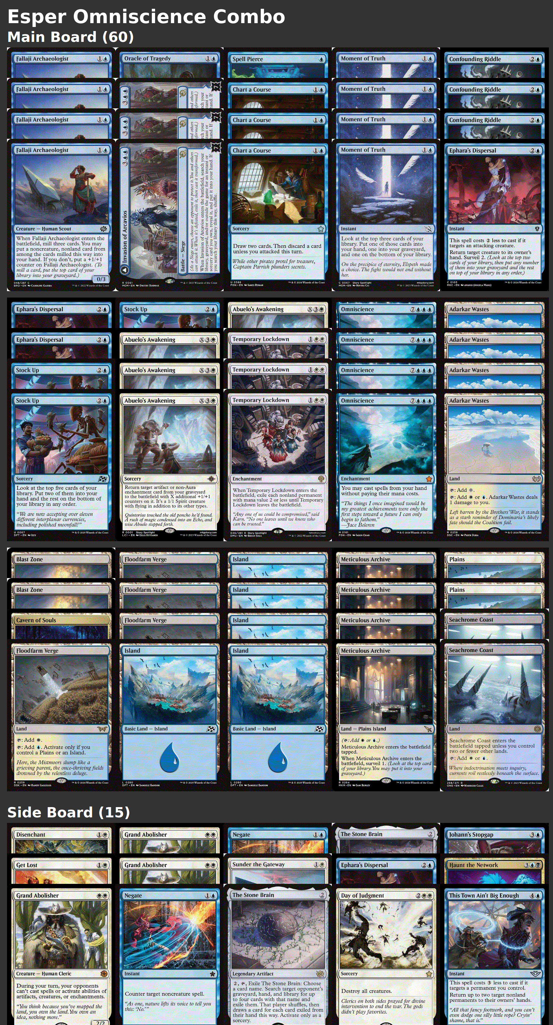 Esper Omniscience Combo