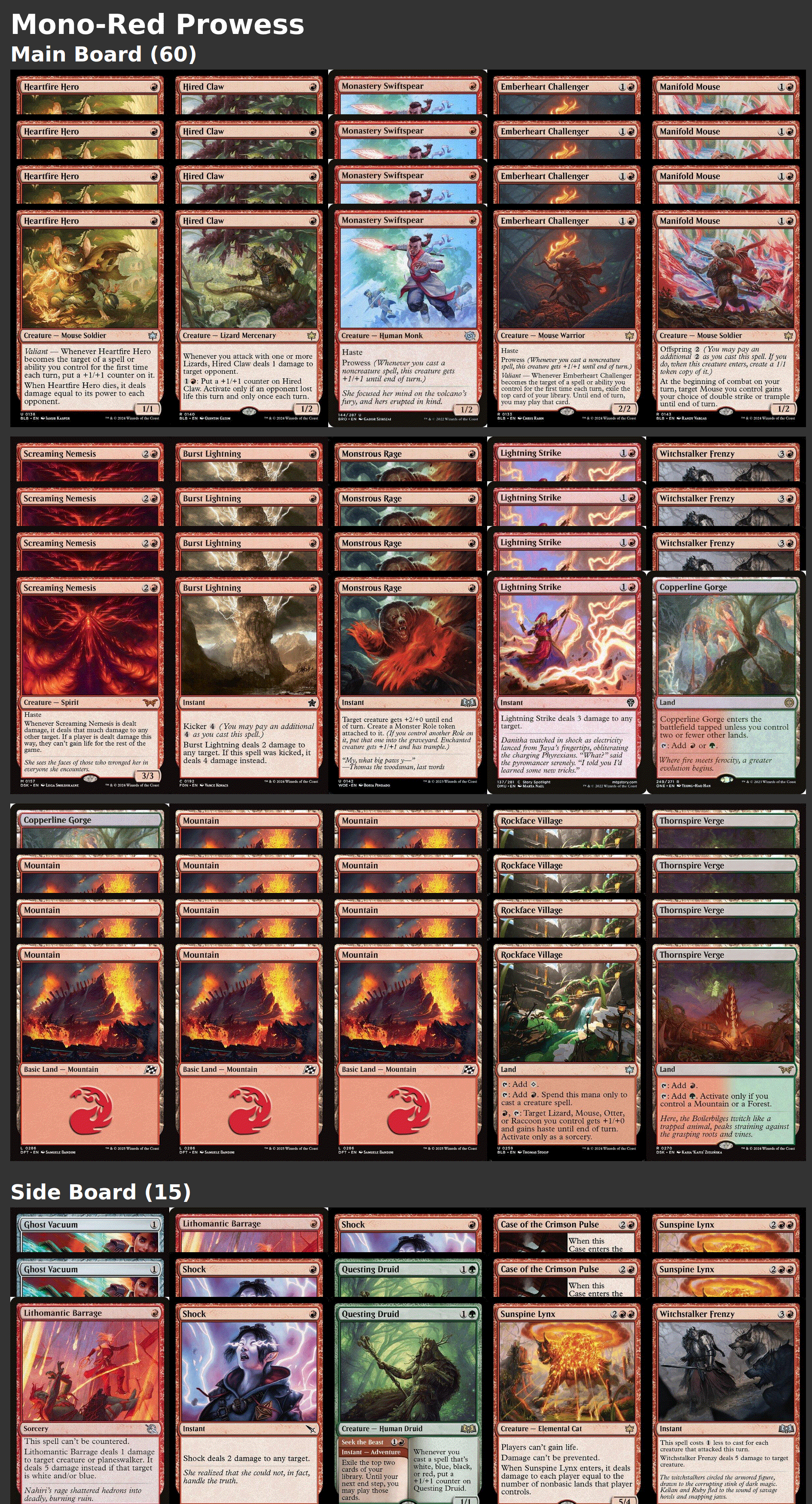 Mono-Red Prowess