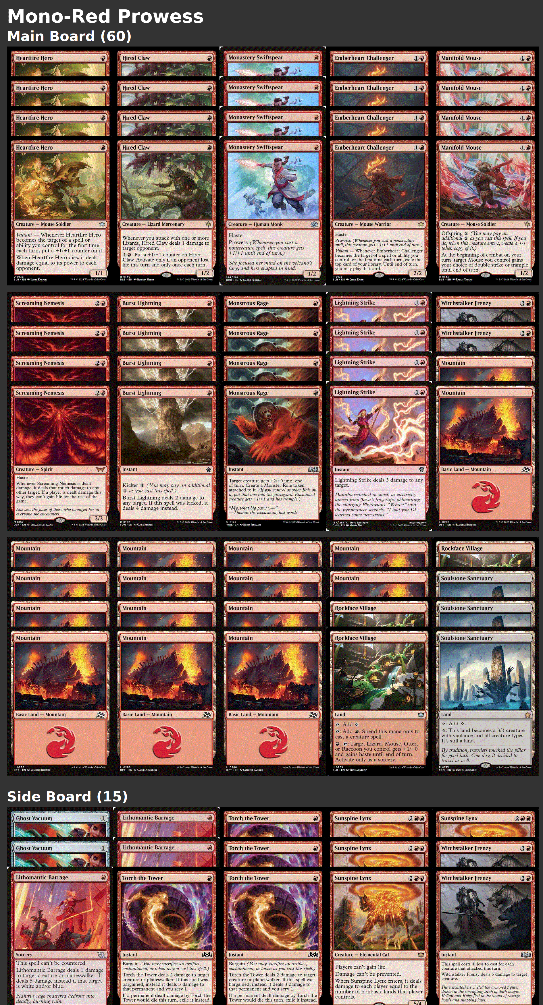 Mono-Red Prowess