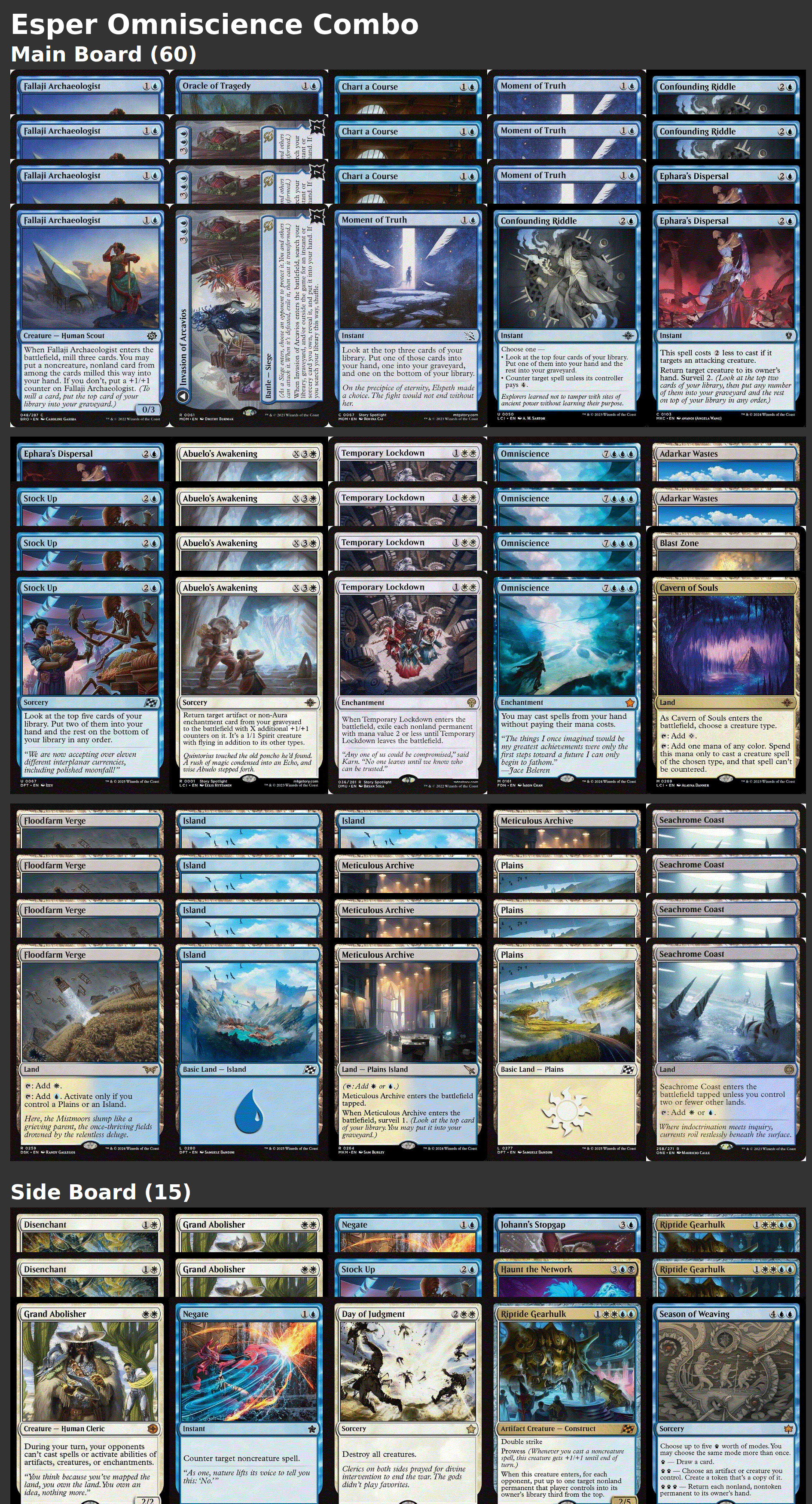 Esper Omniscience Combo