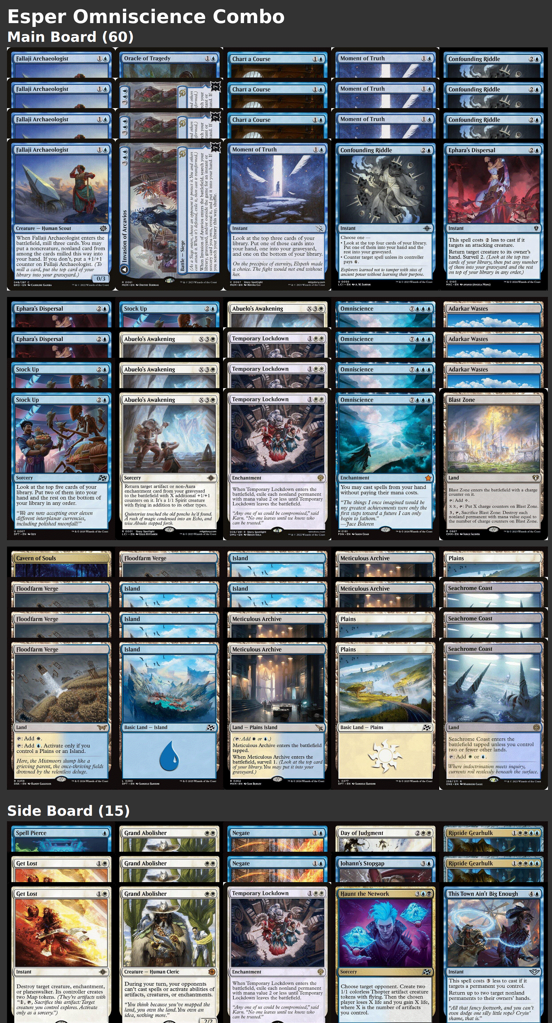 Esper Omniscience Combo