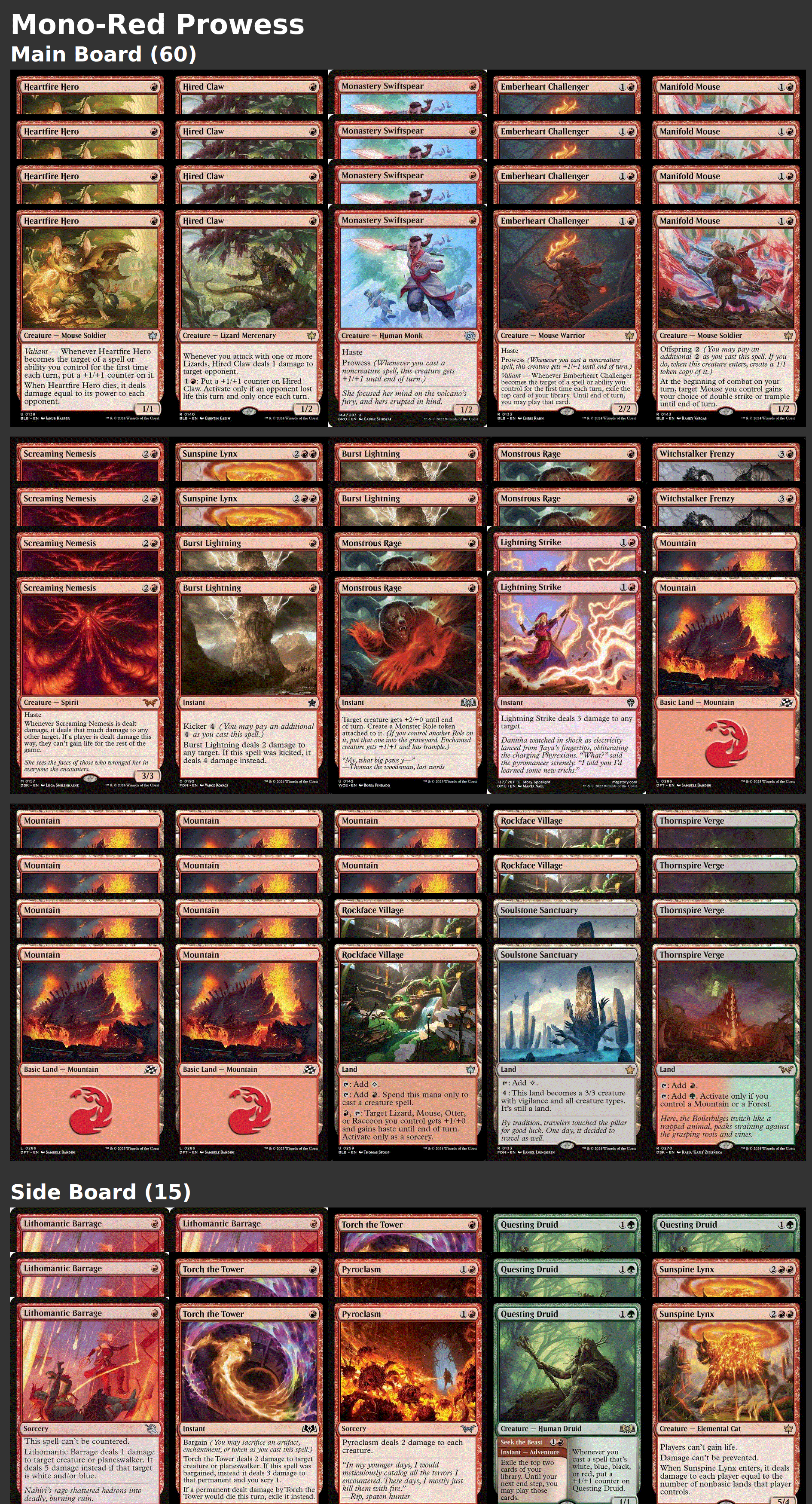 Mono-Red Prowess