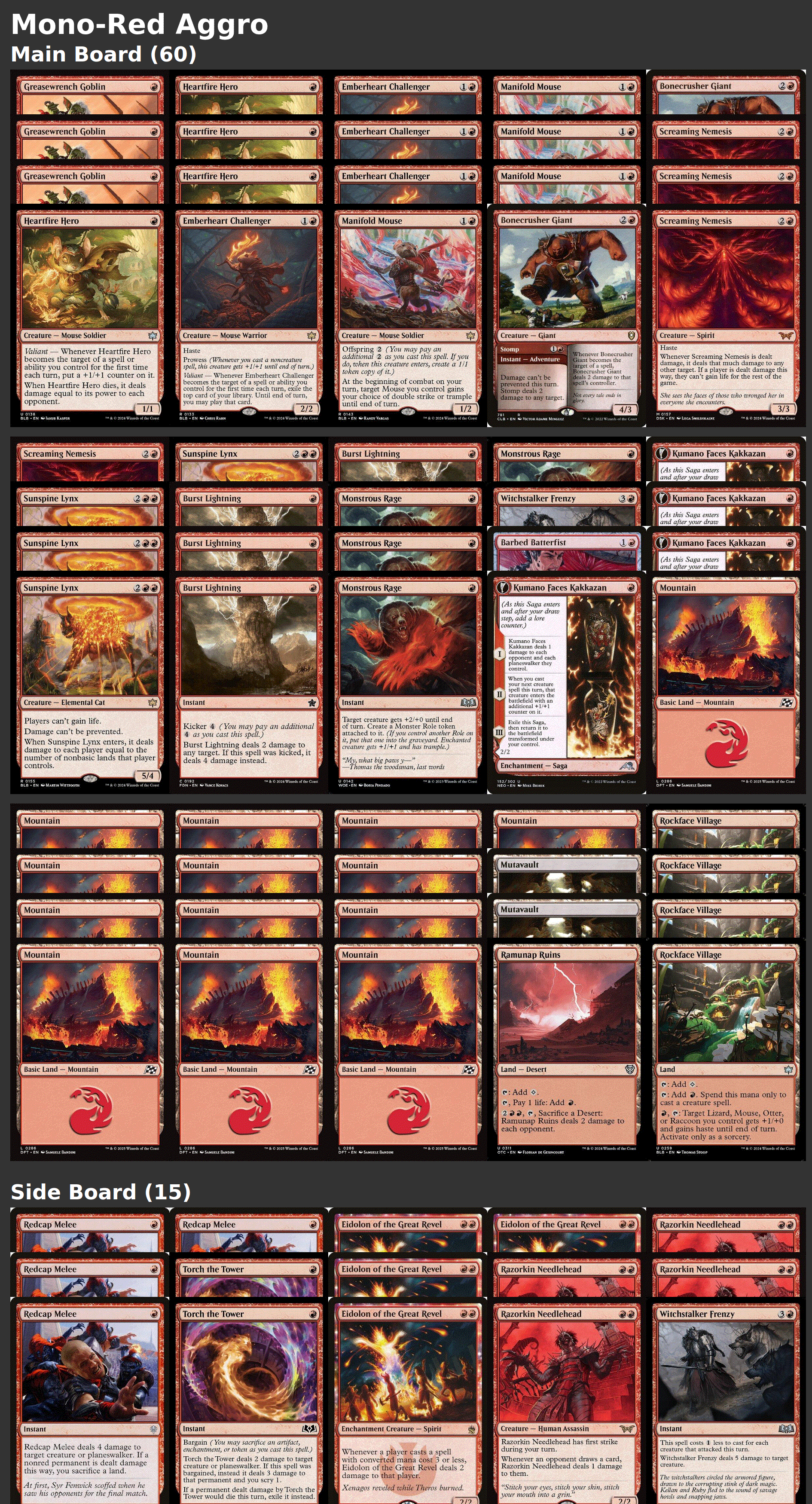 Mono-Red Aggro