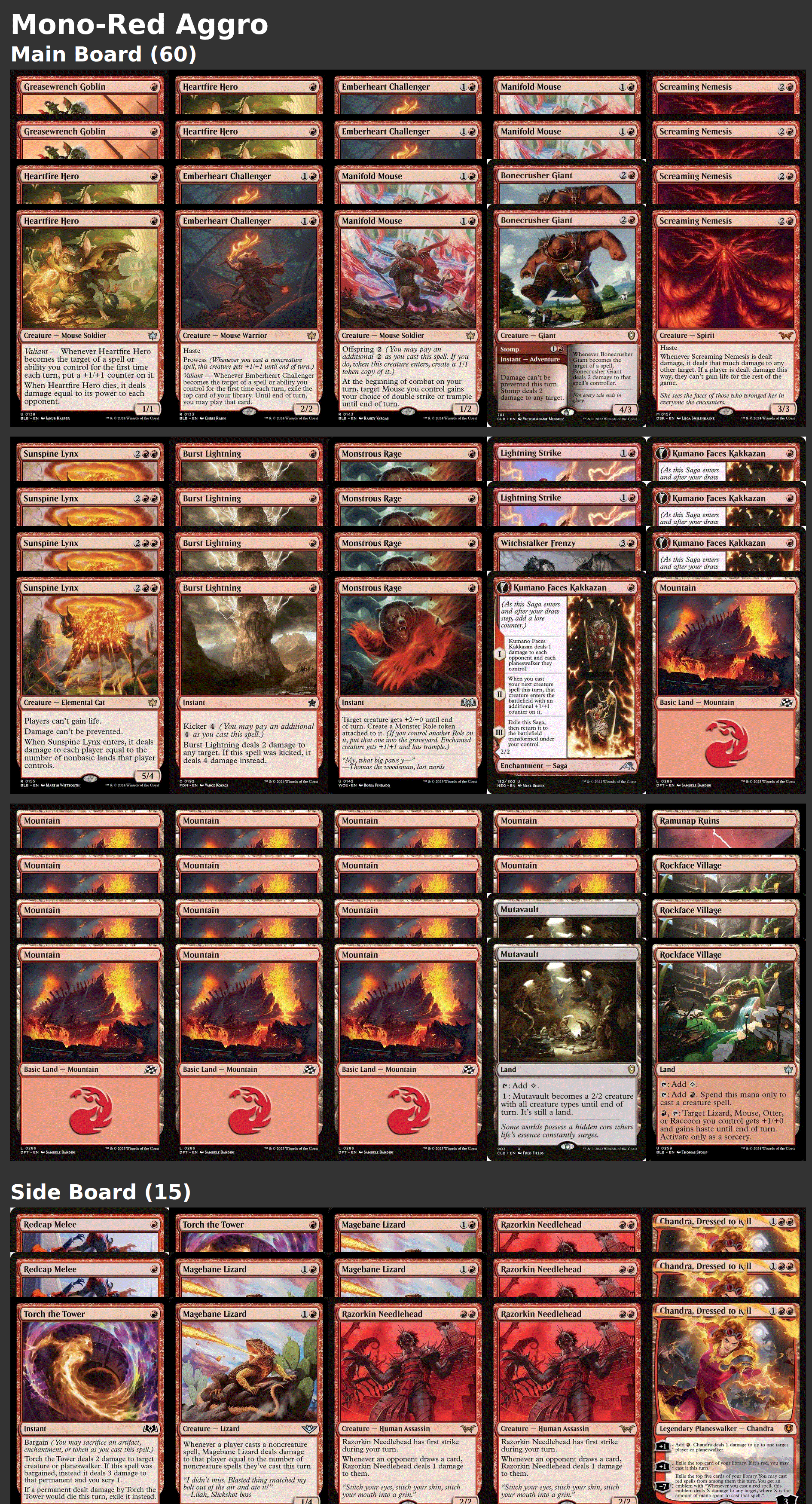 Mono-Red Aggro