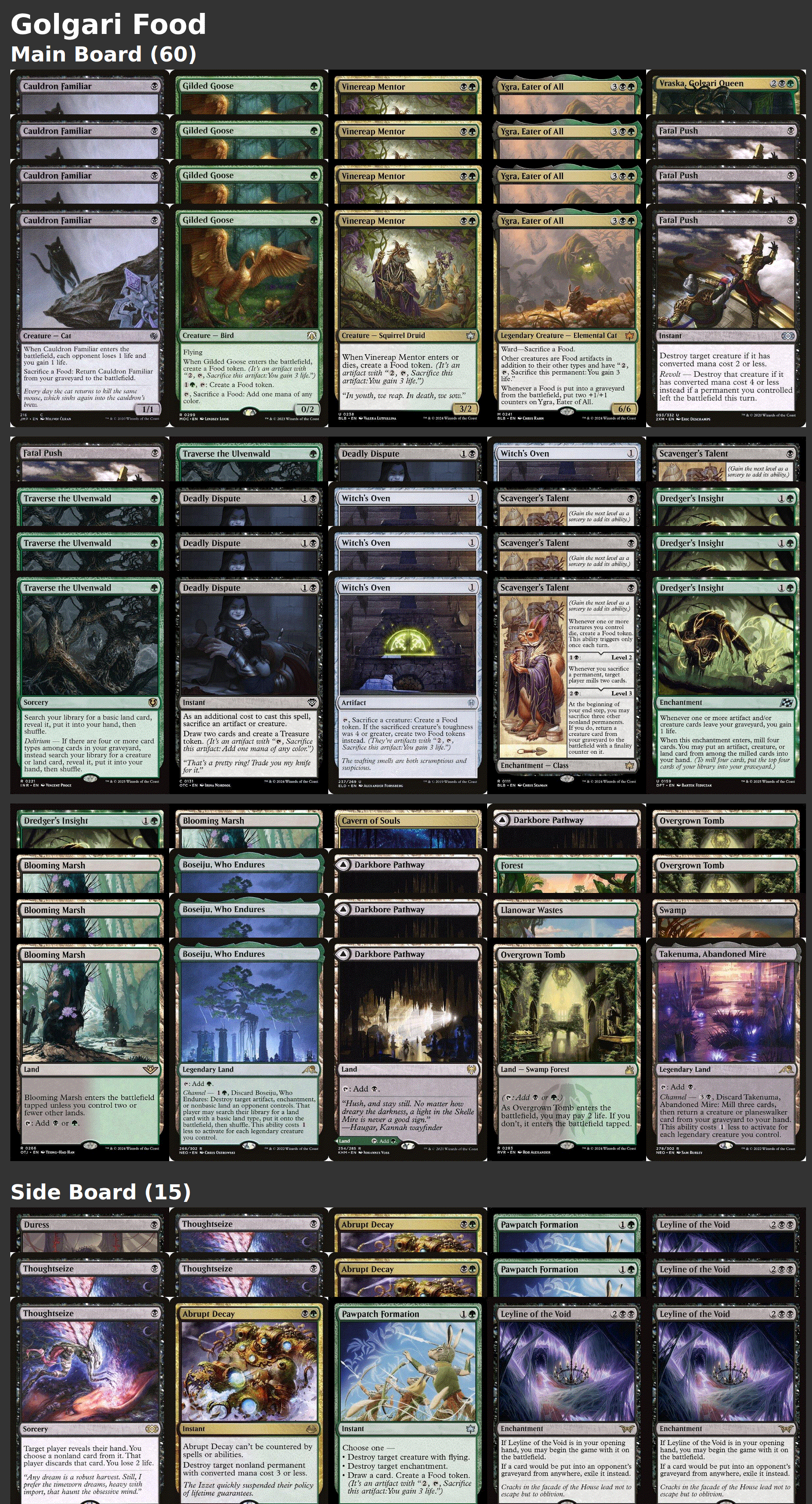 Golgari Food