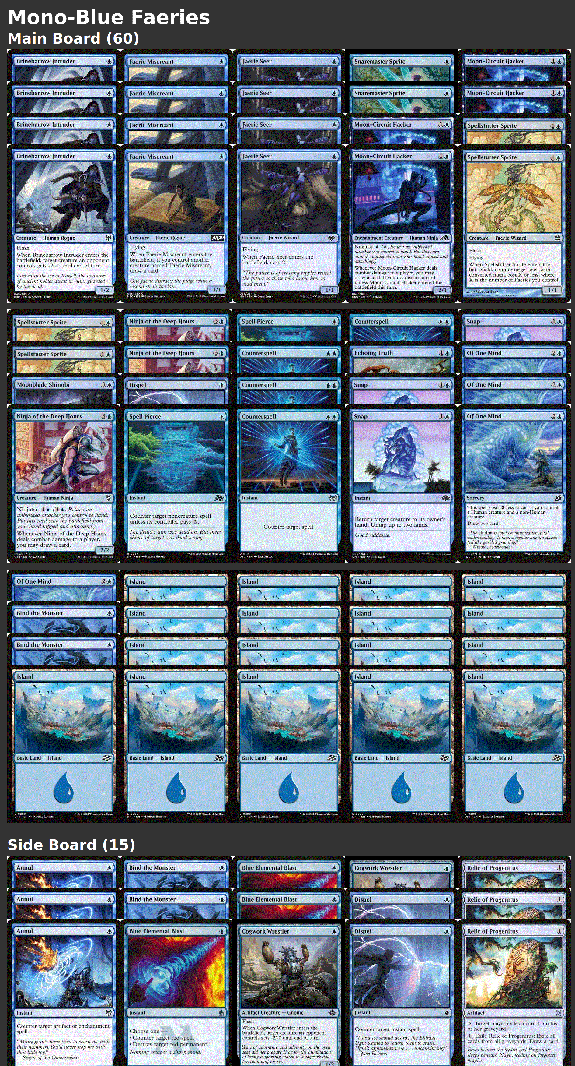 Mono-Blue Faeries