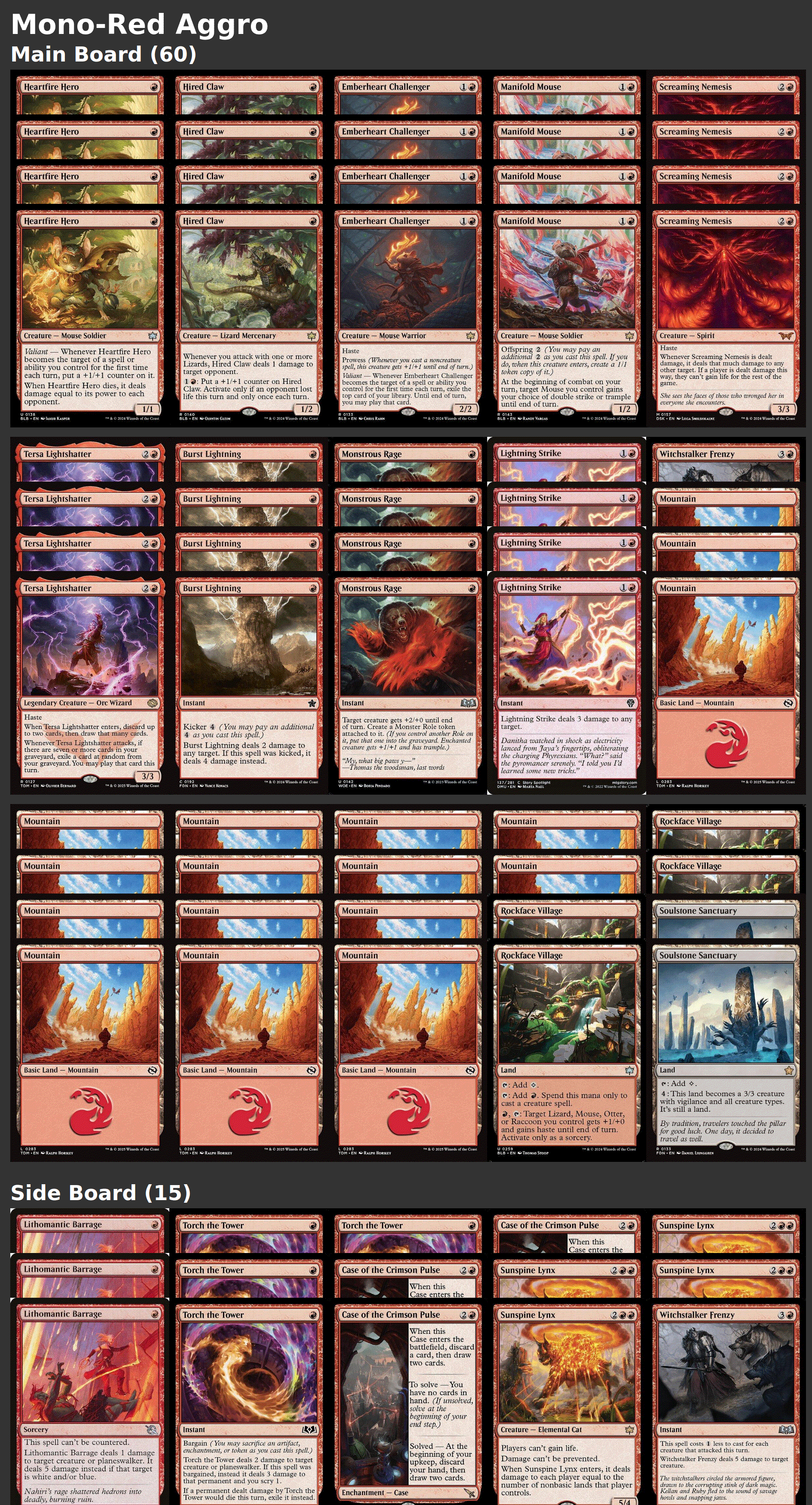 Mono-Red Aggro