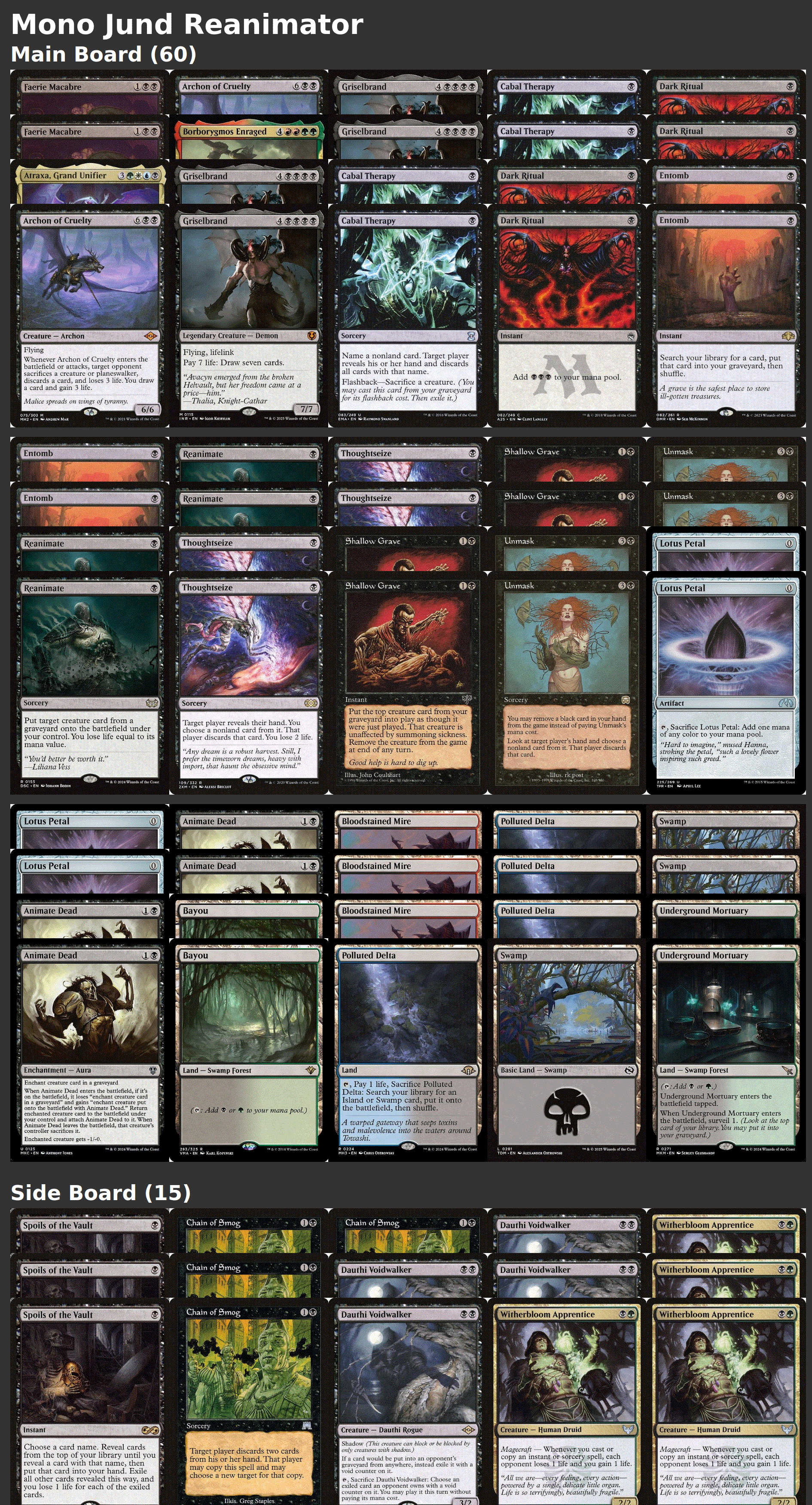 Mono Jund Reanimator