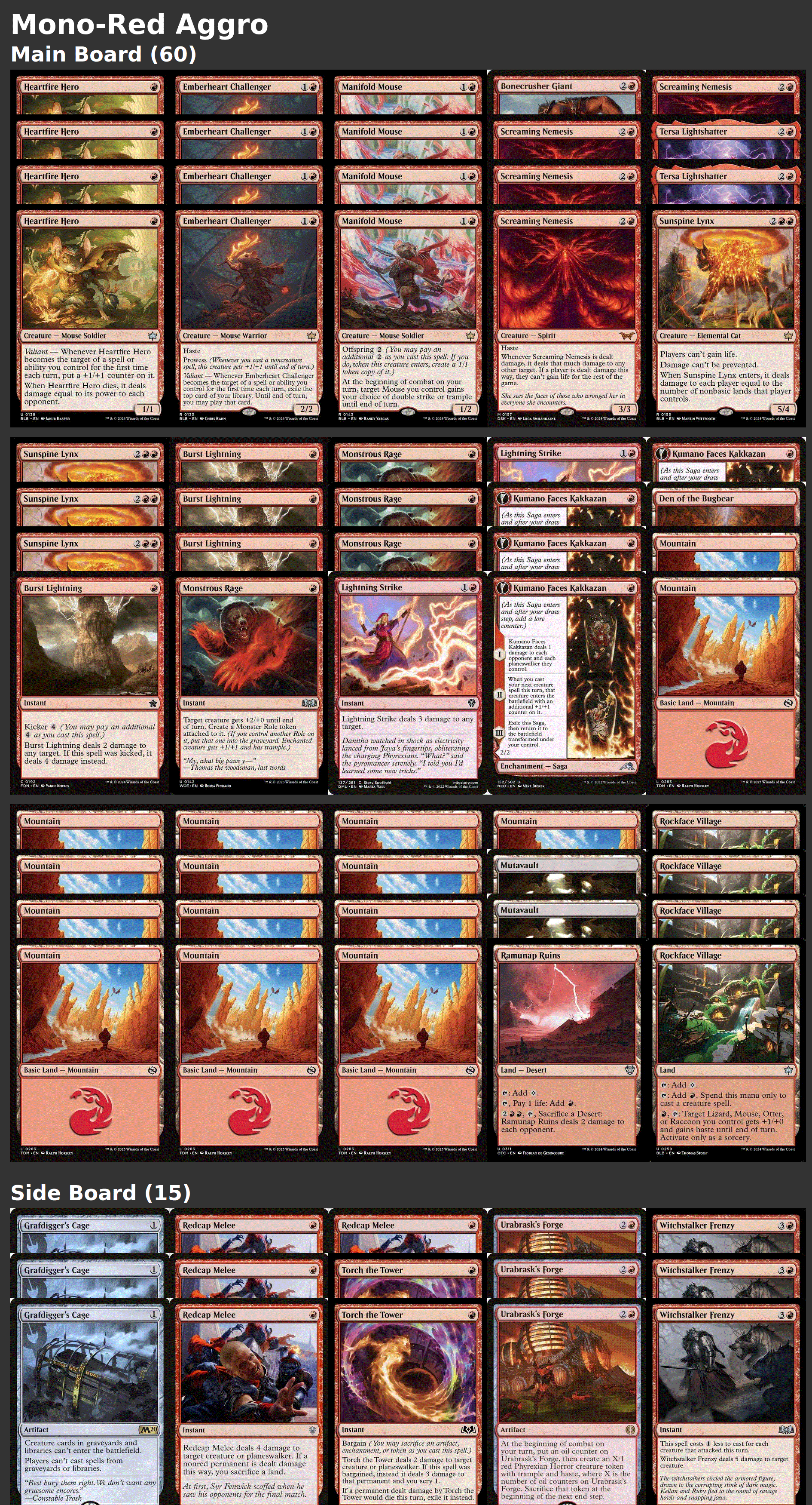 Mono-Red Aggro