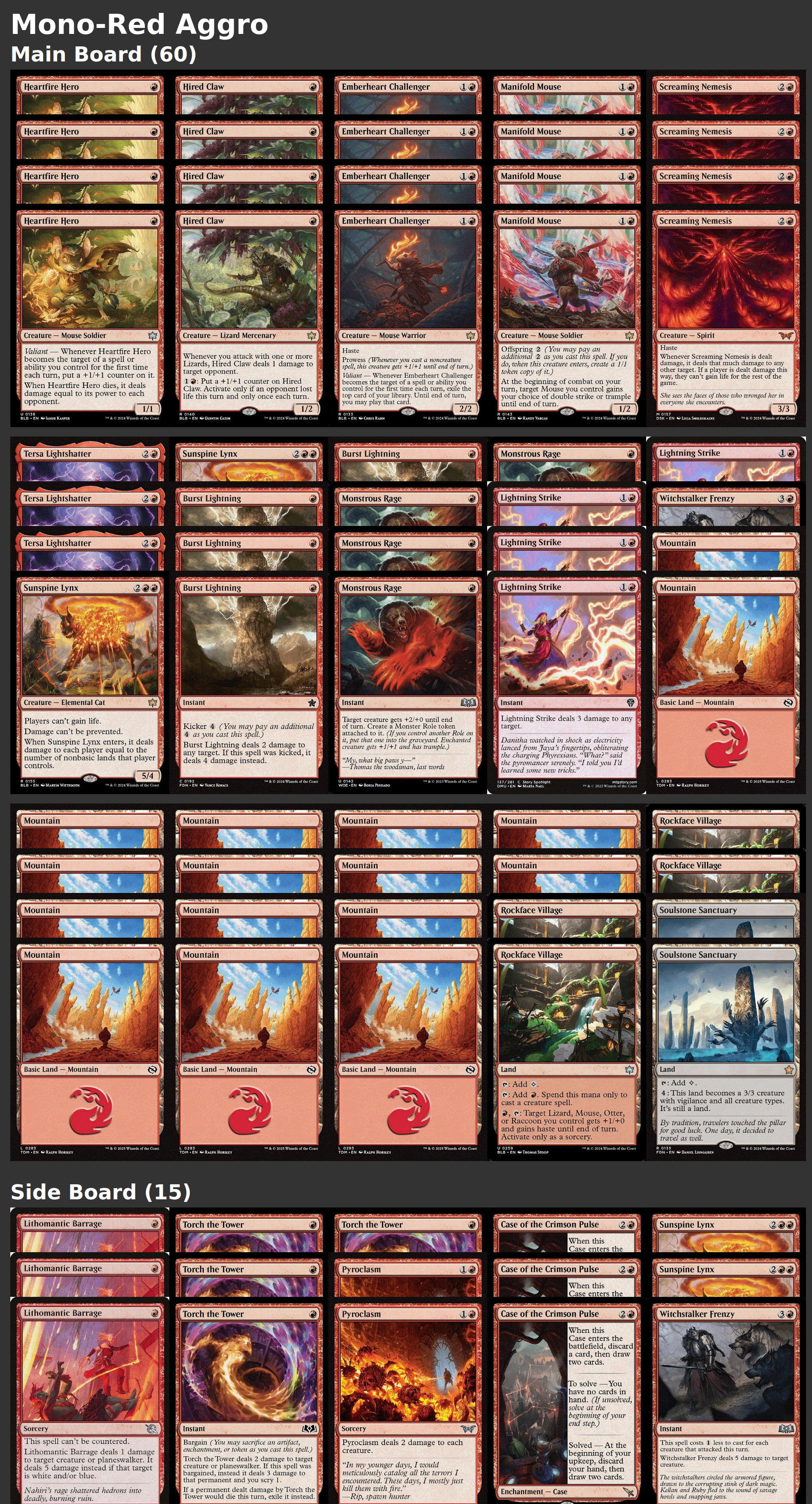 Mono-Red Aggro