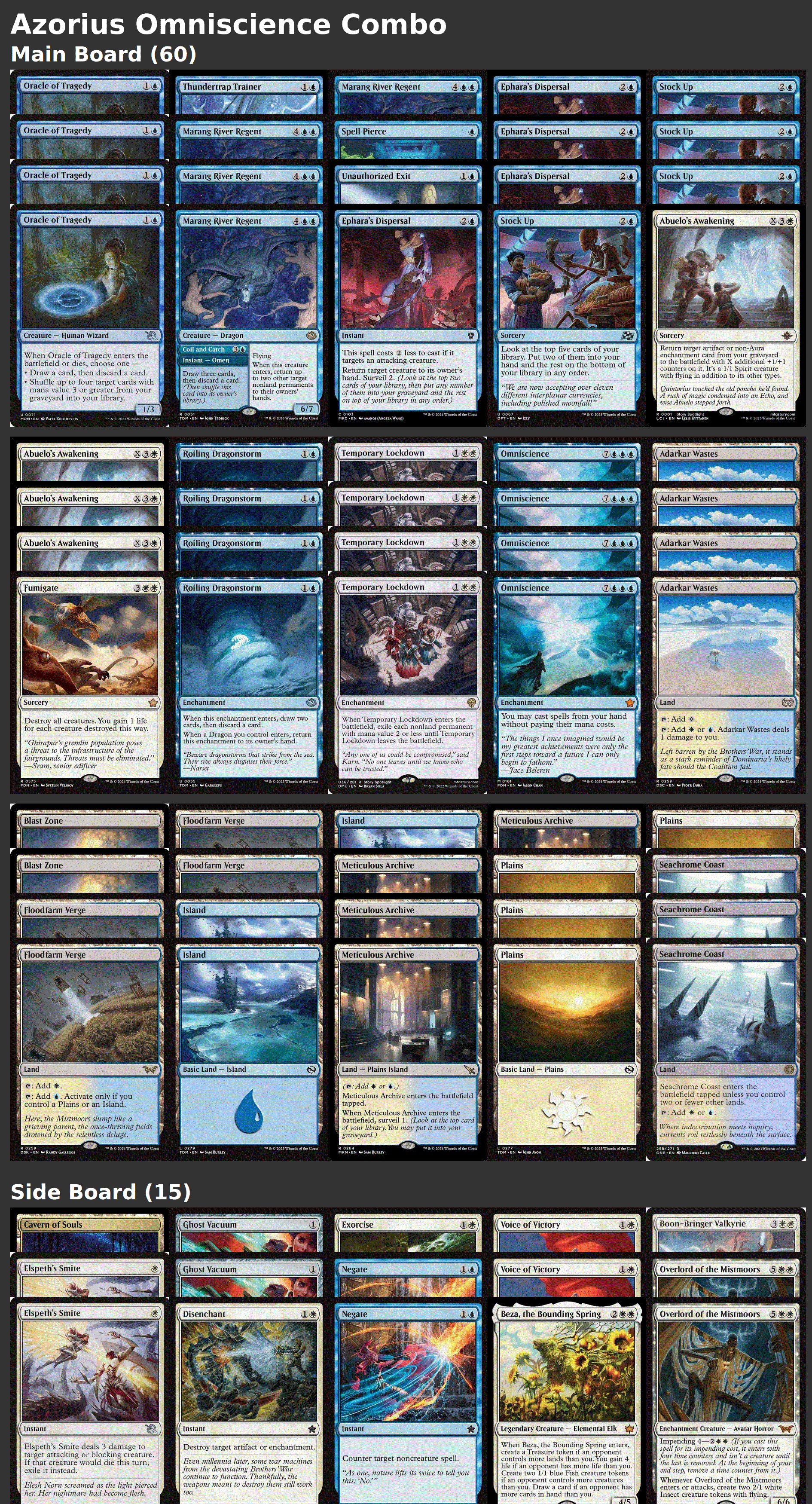 Azorius Omniscience Combo