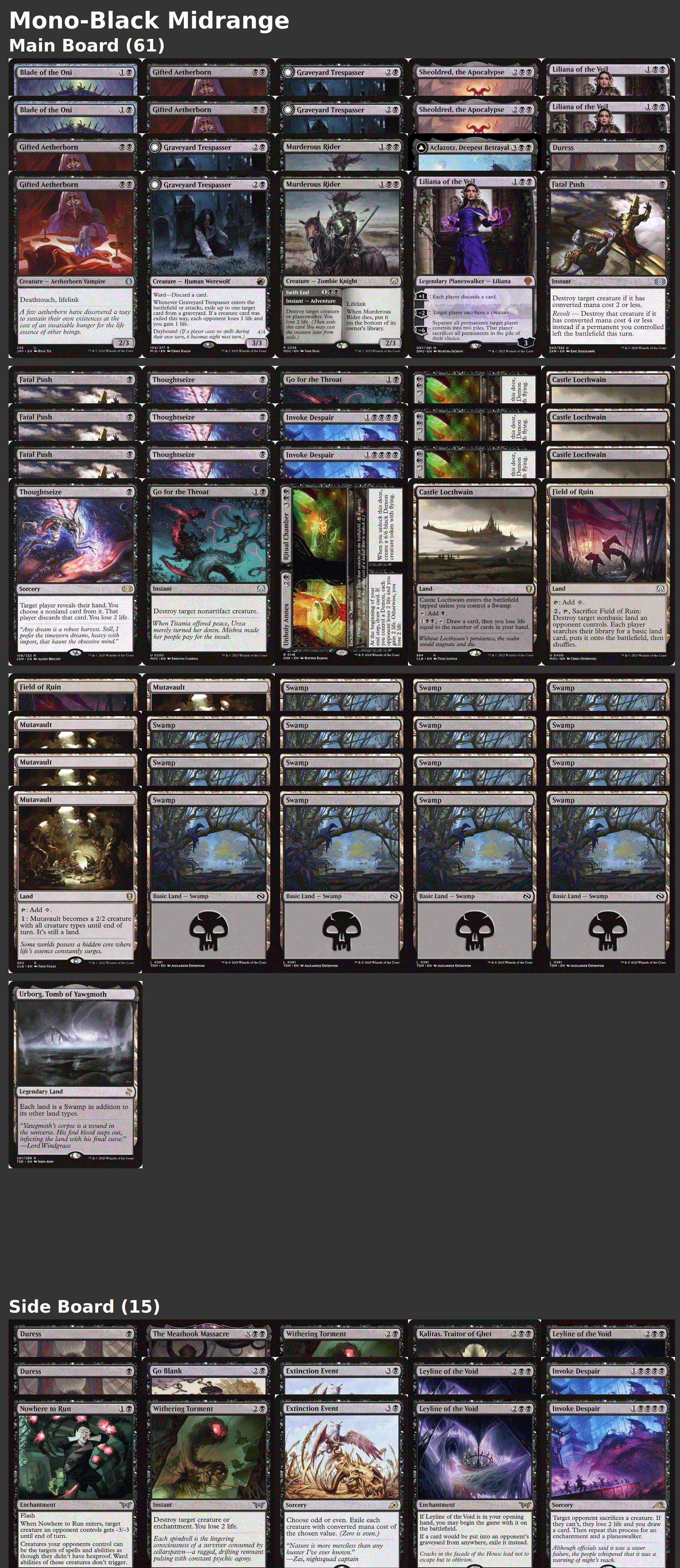 Mono-Black Midrange