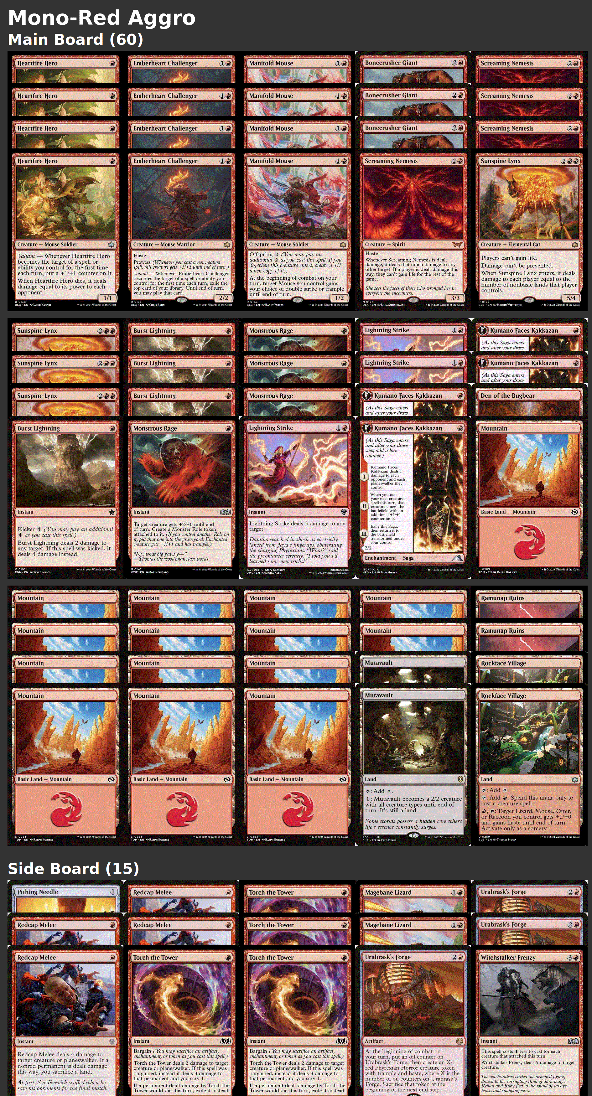Mono-Red Aggro