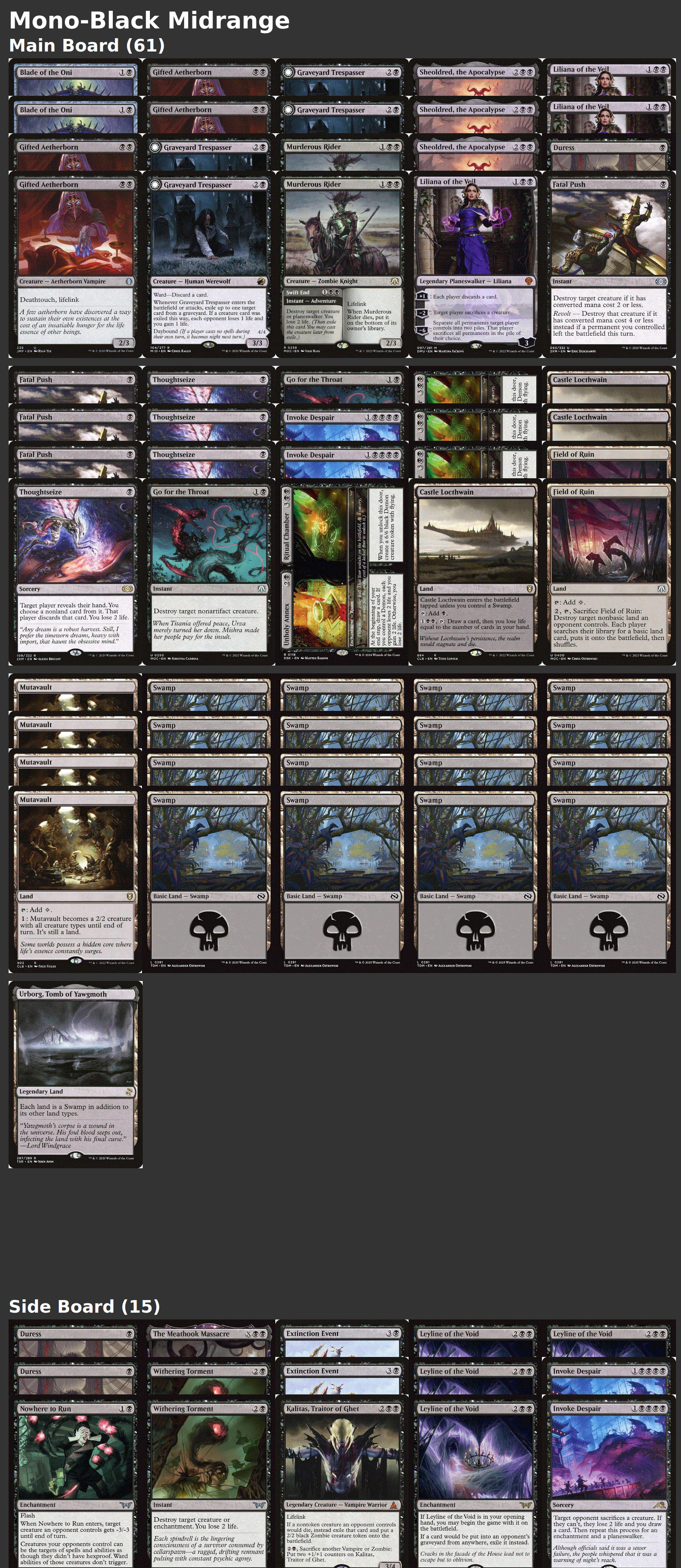 Mono-Black Midrange