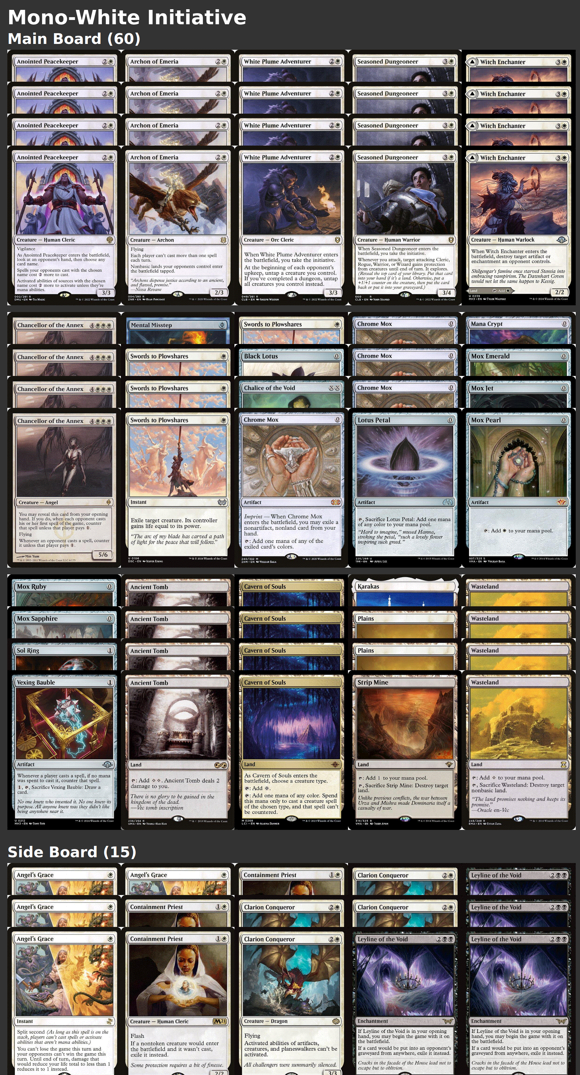 Mono-White Initiative