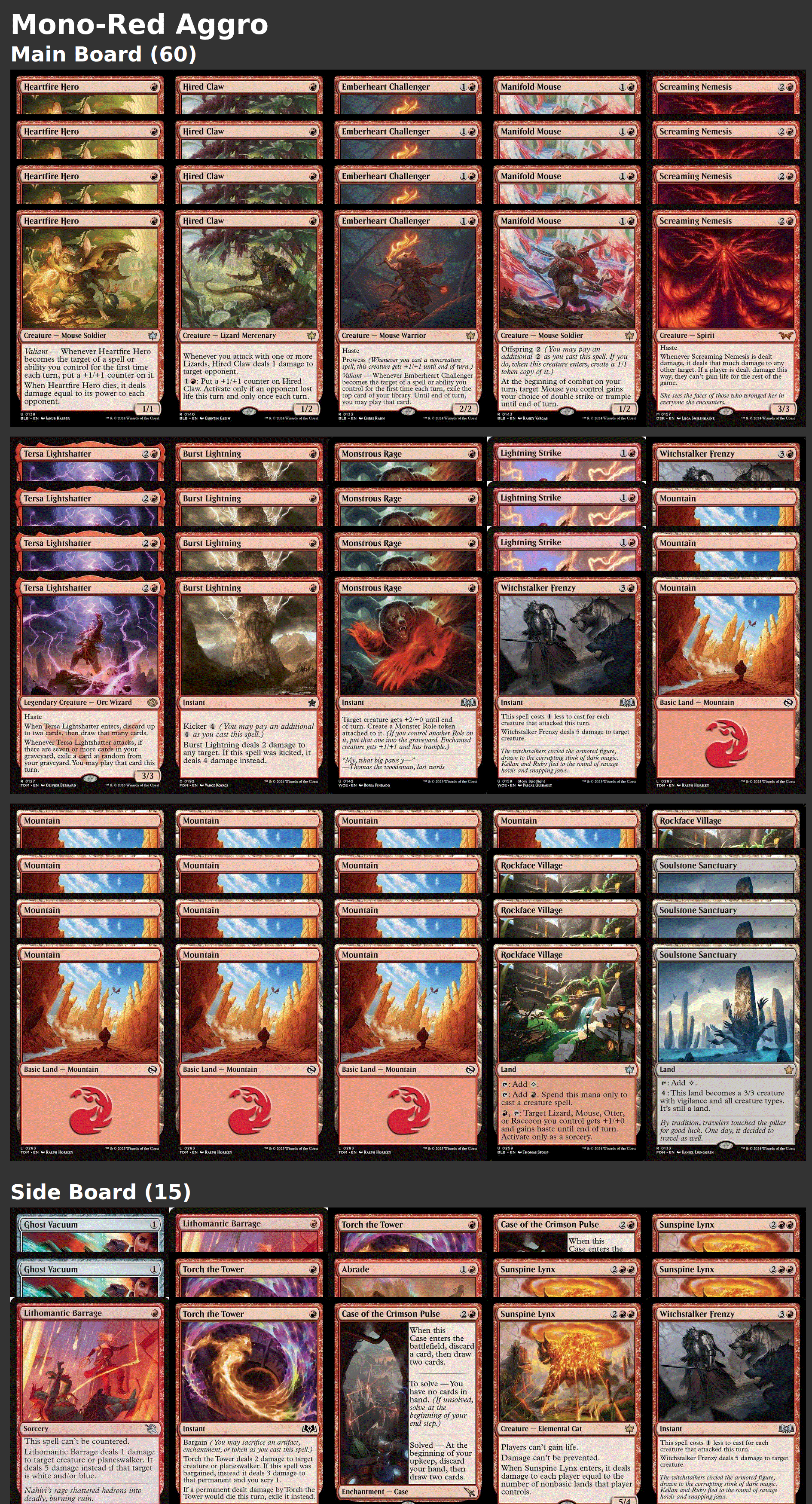 Mono-Red Aggro