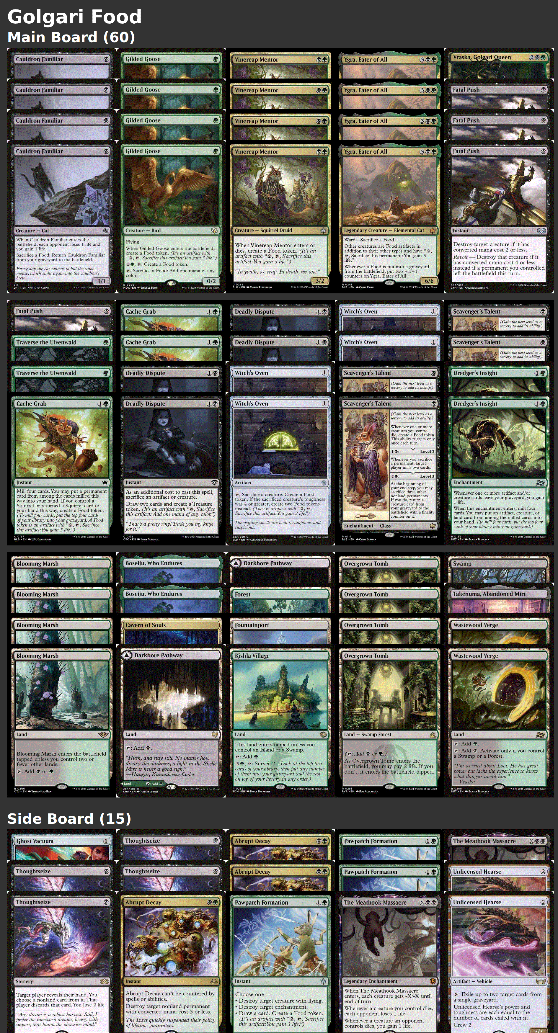 Golgari Food