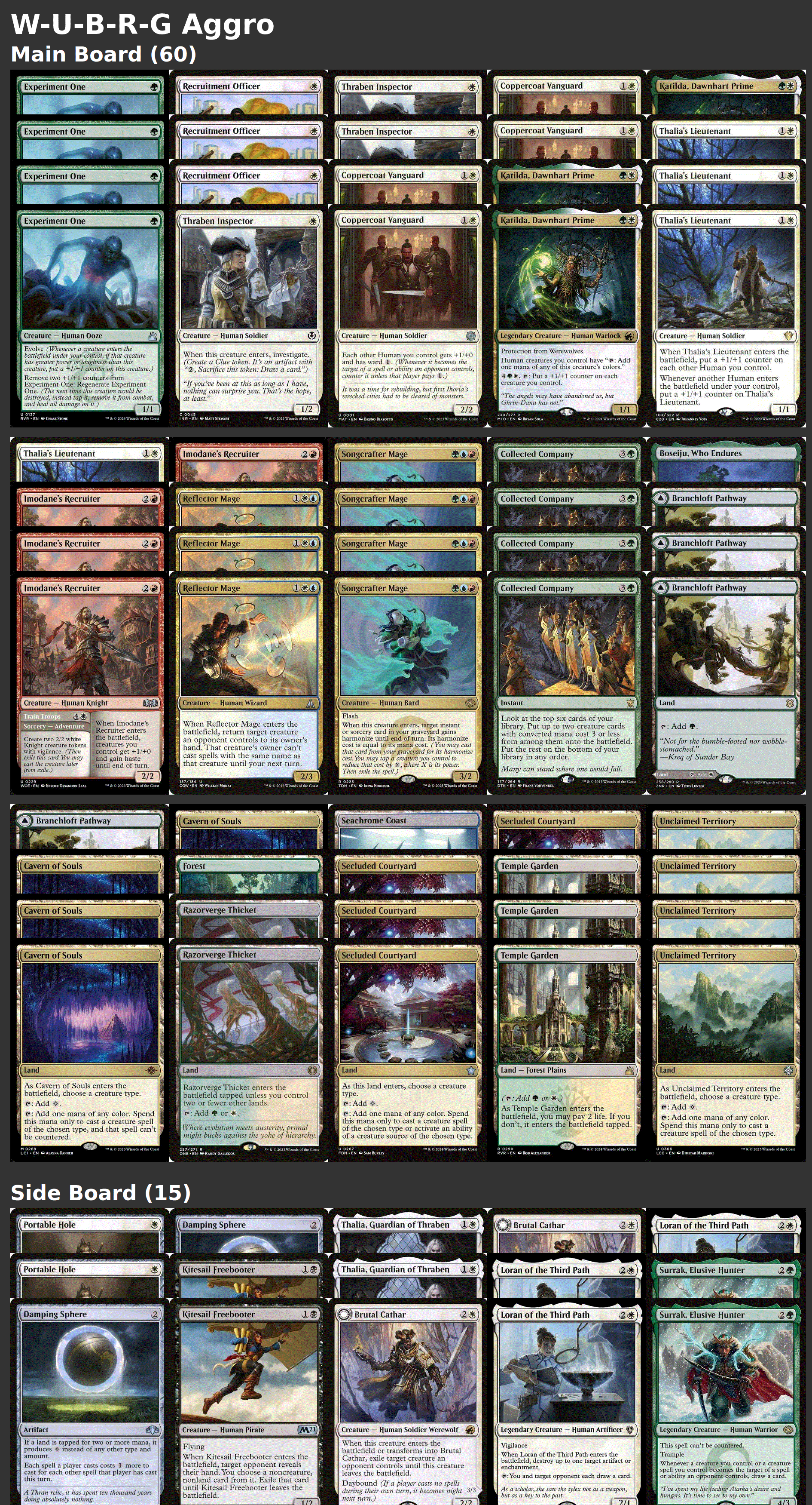 W-U-B-R-G Aggro