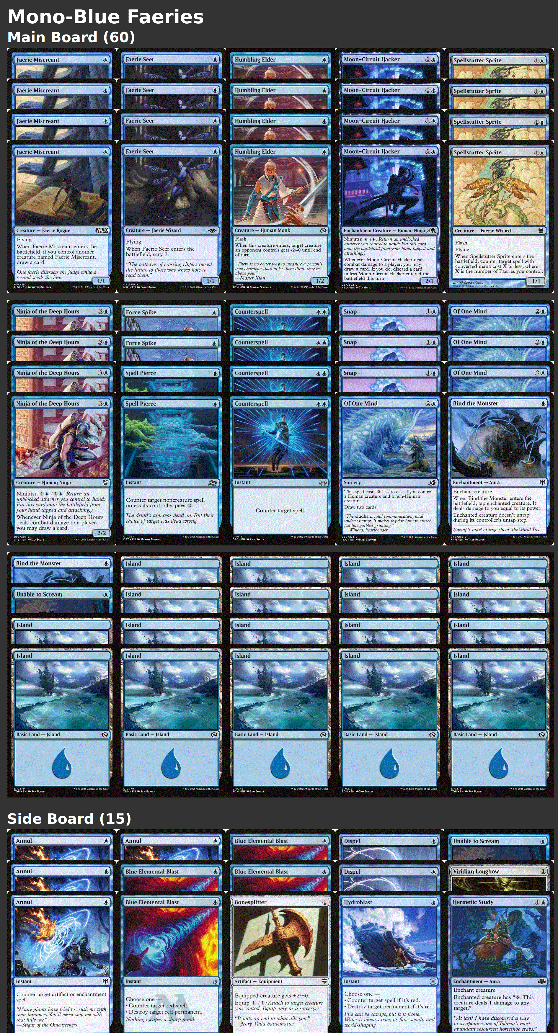 Mono-Blue Faeries