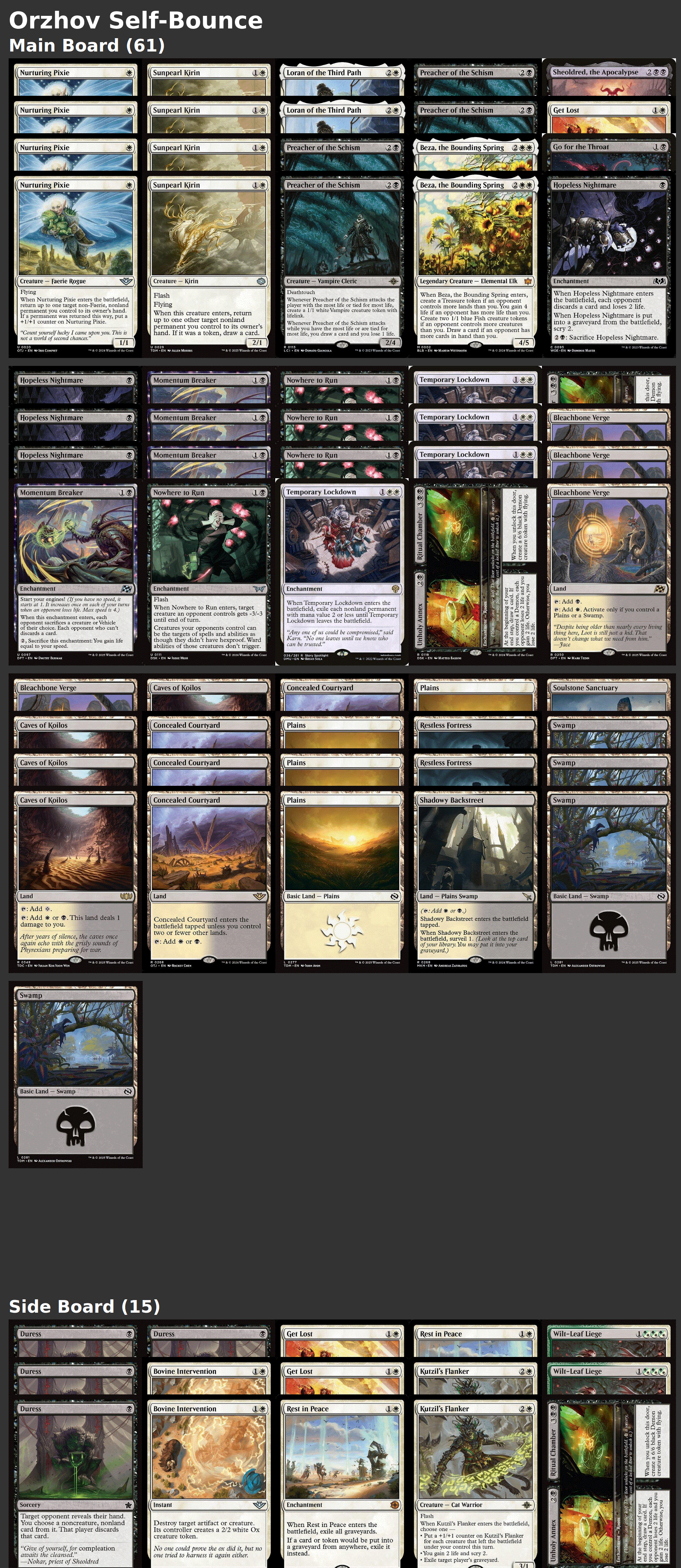 Orzhov Self-Bounce