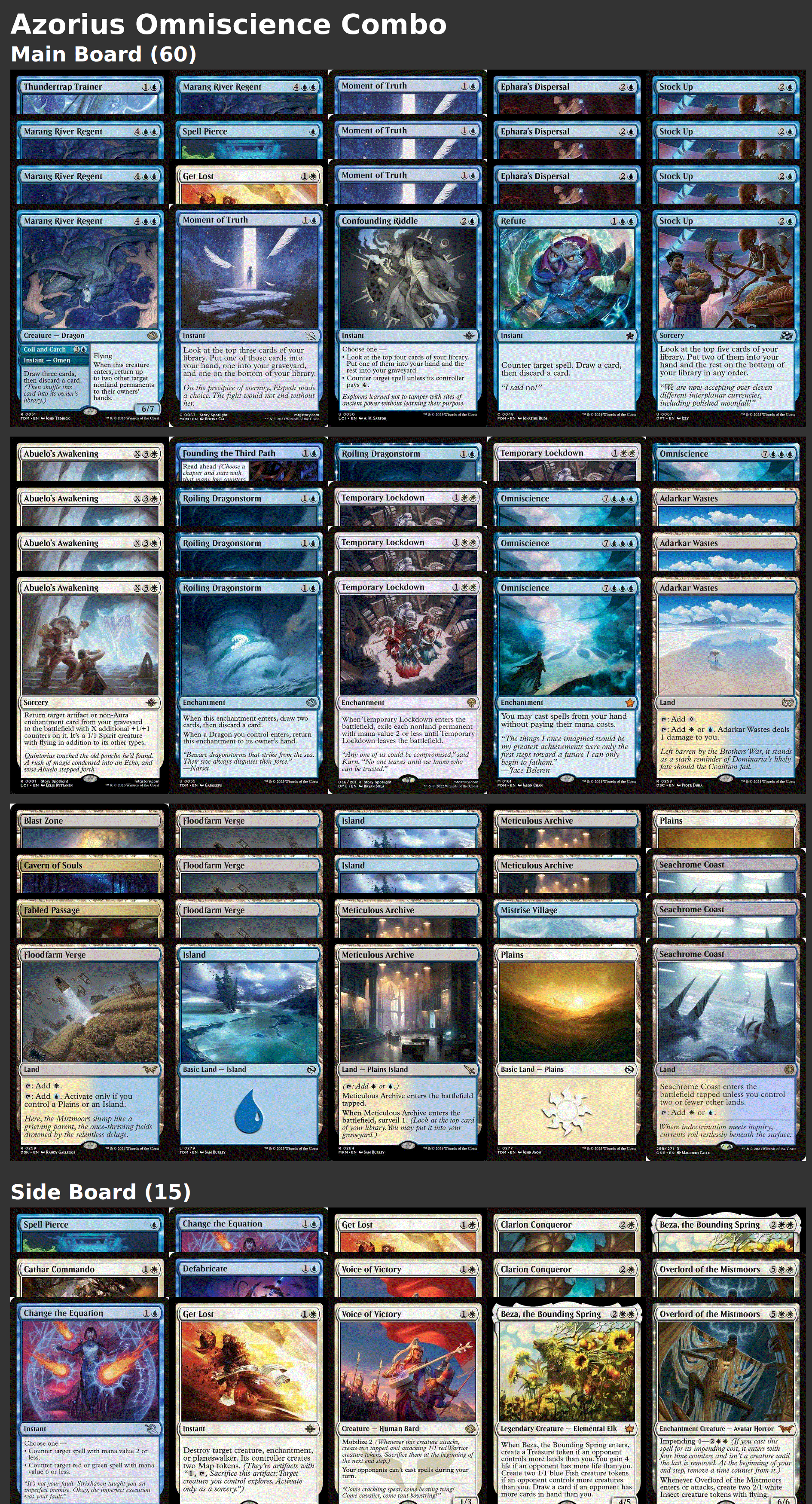 Azorius Omniscience Combo