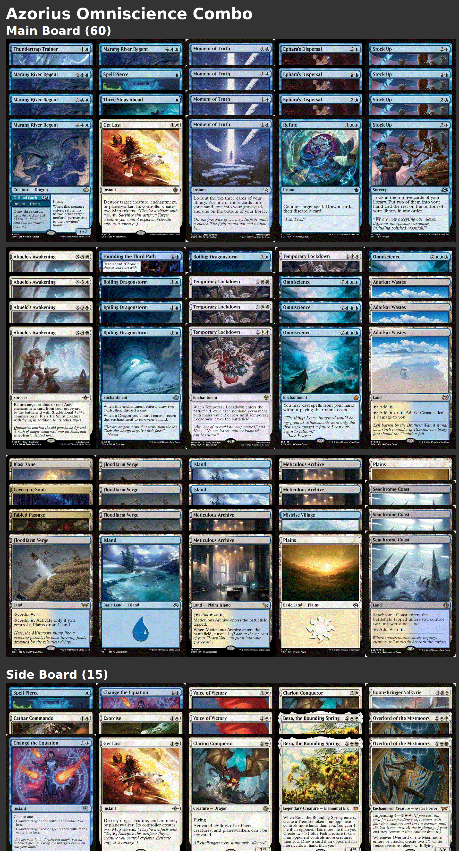 Azorius Omniscience Combo