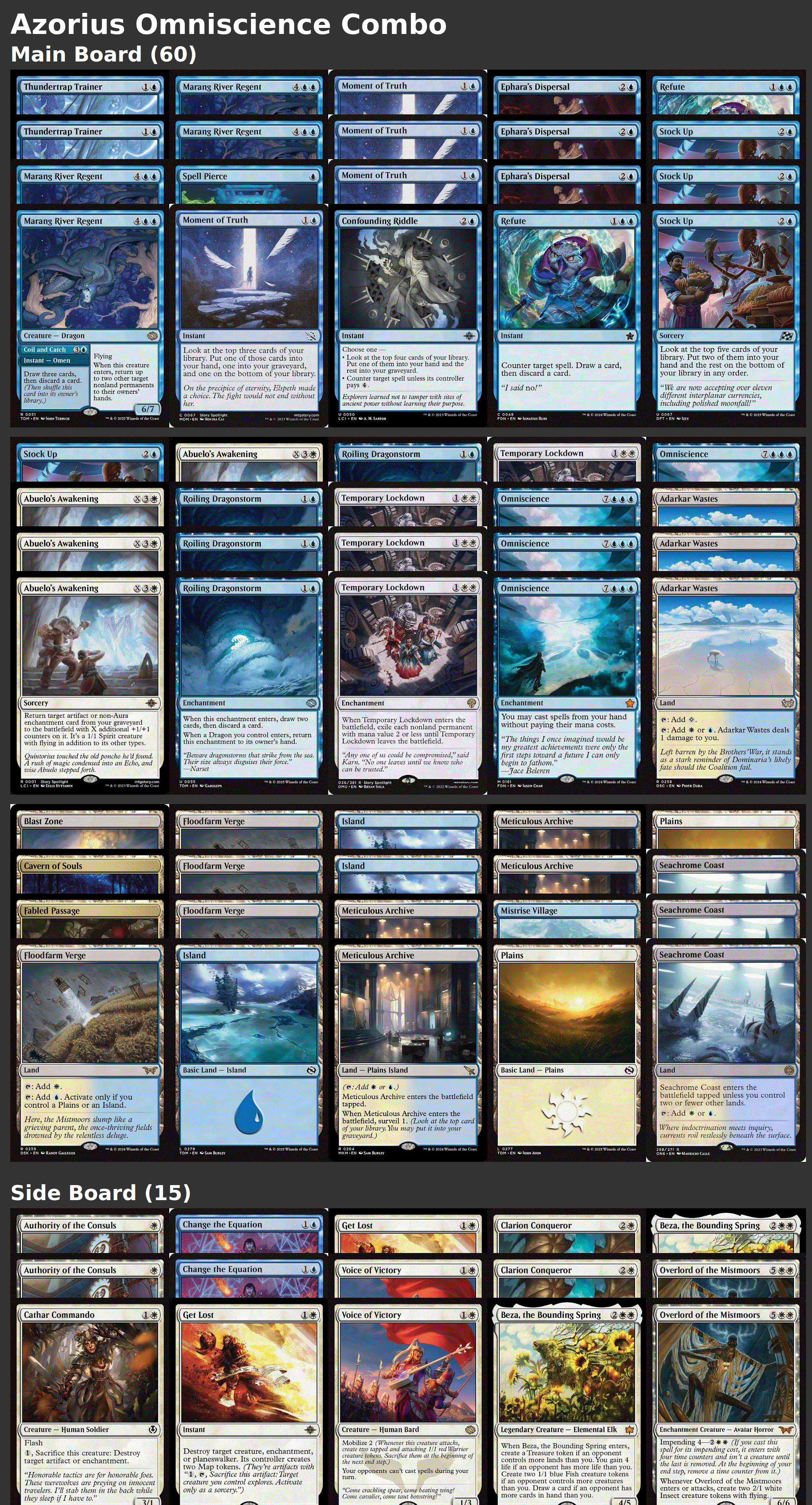 Azorius Omniscience Combo