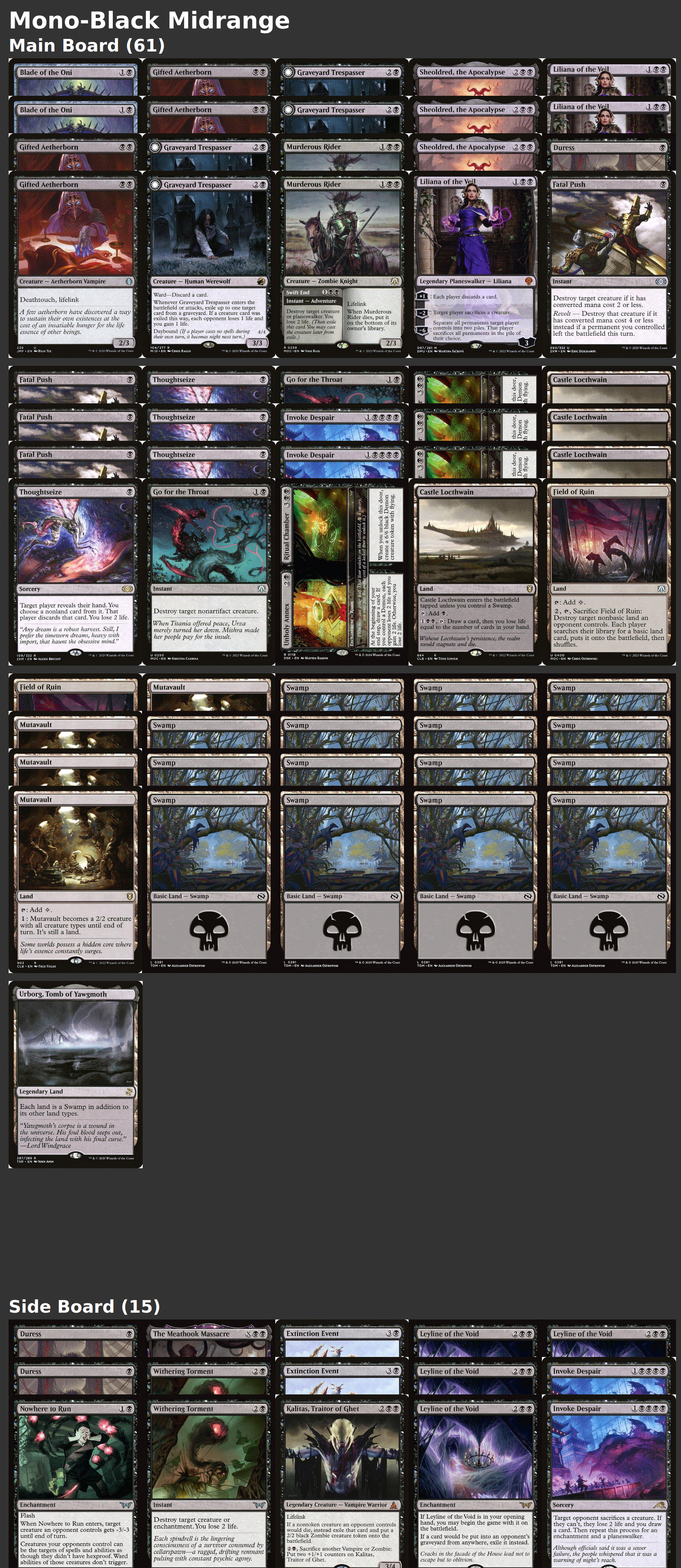 Mono-Black Midrange