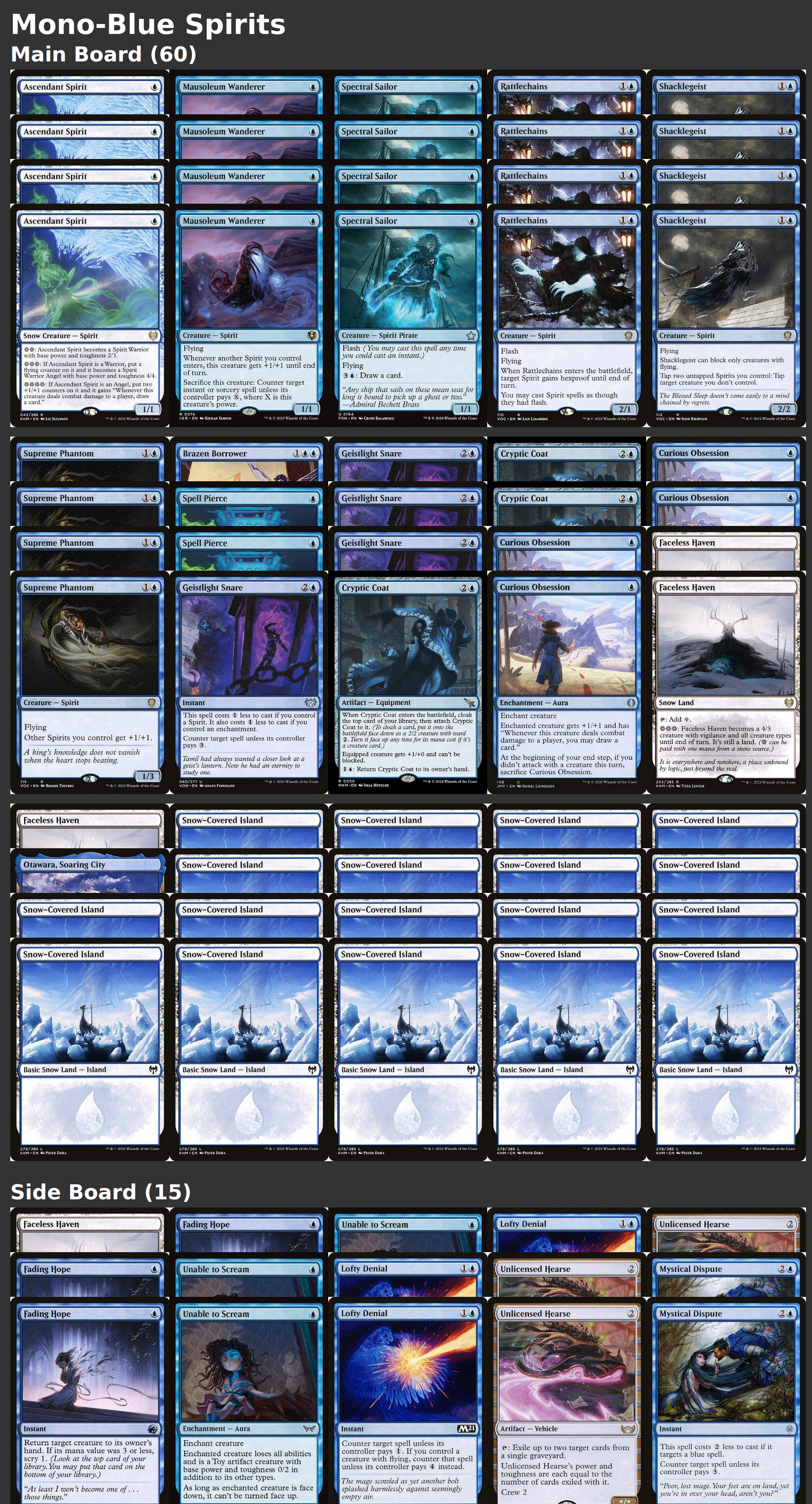 Mono-Blue Spirits