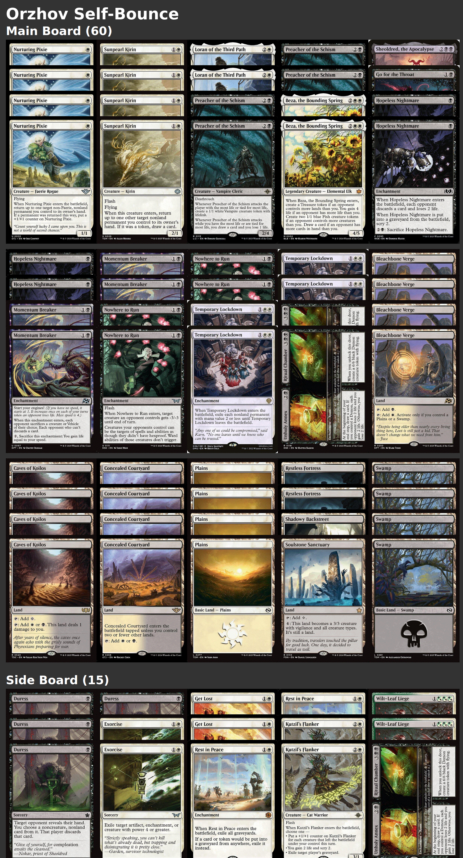 Orzhov Self-Bounce