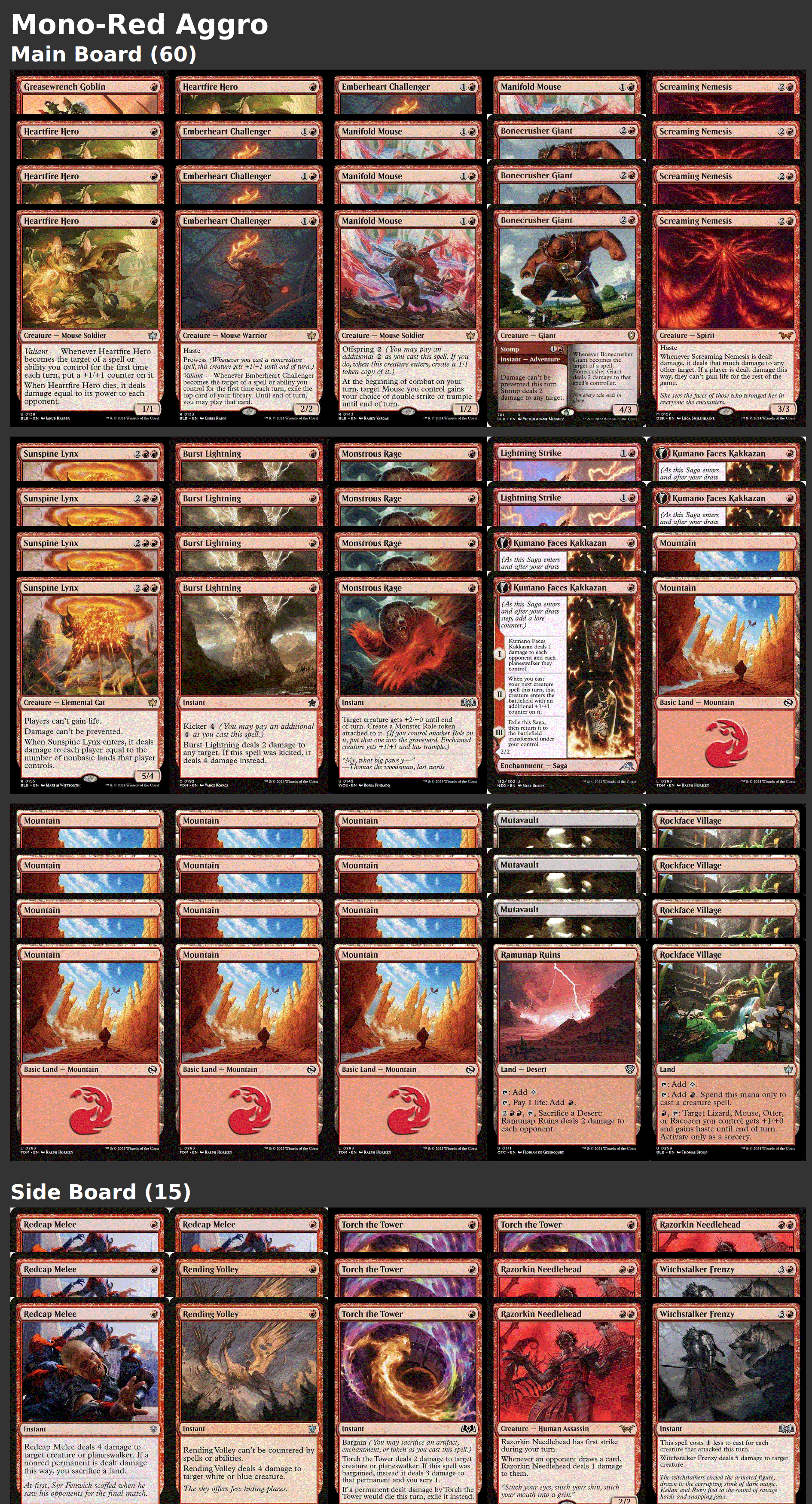 Mono-Red Aggro