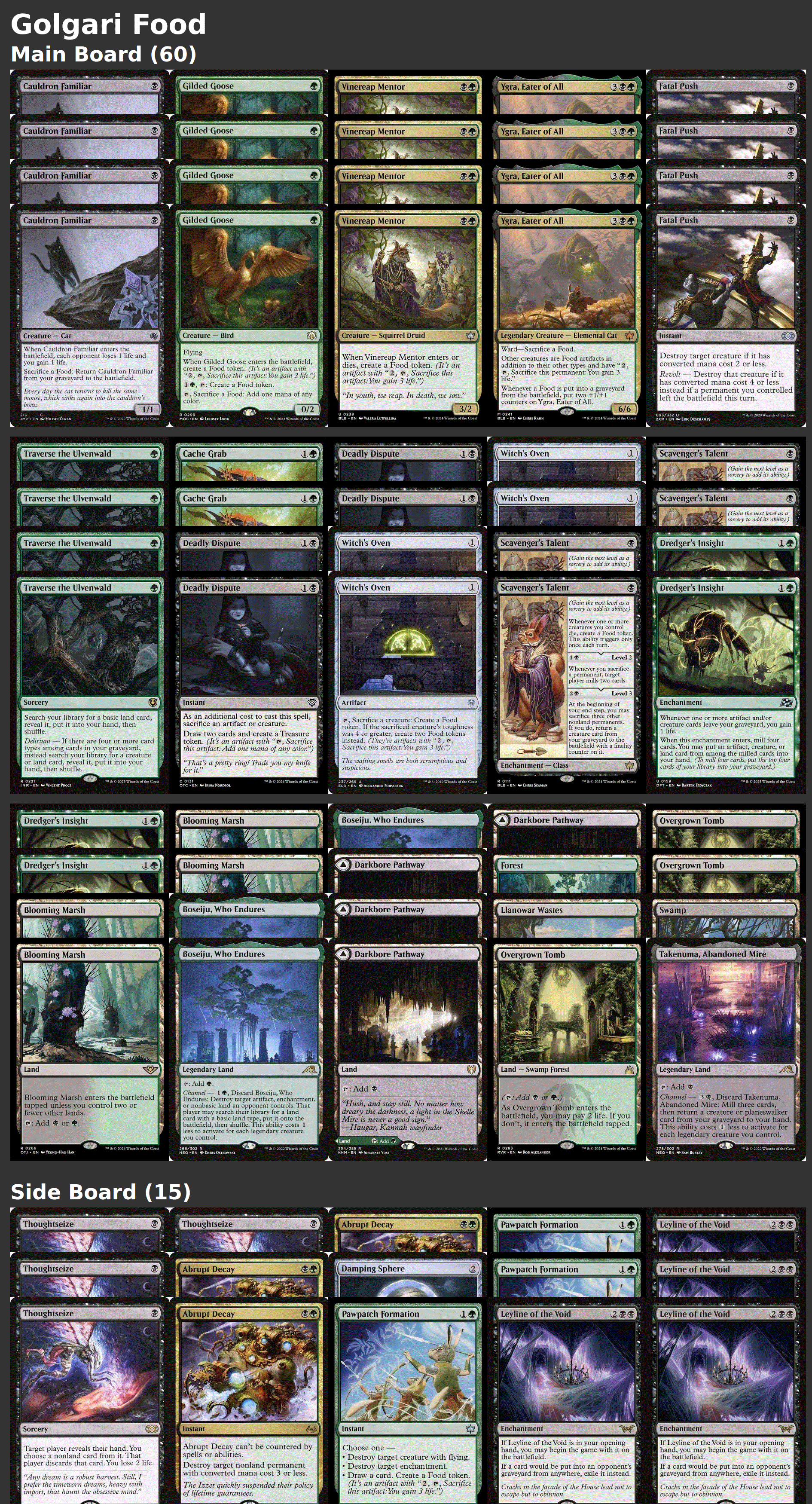 Golgari Food