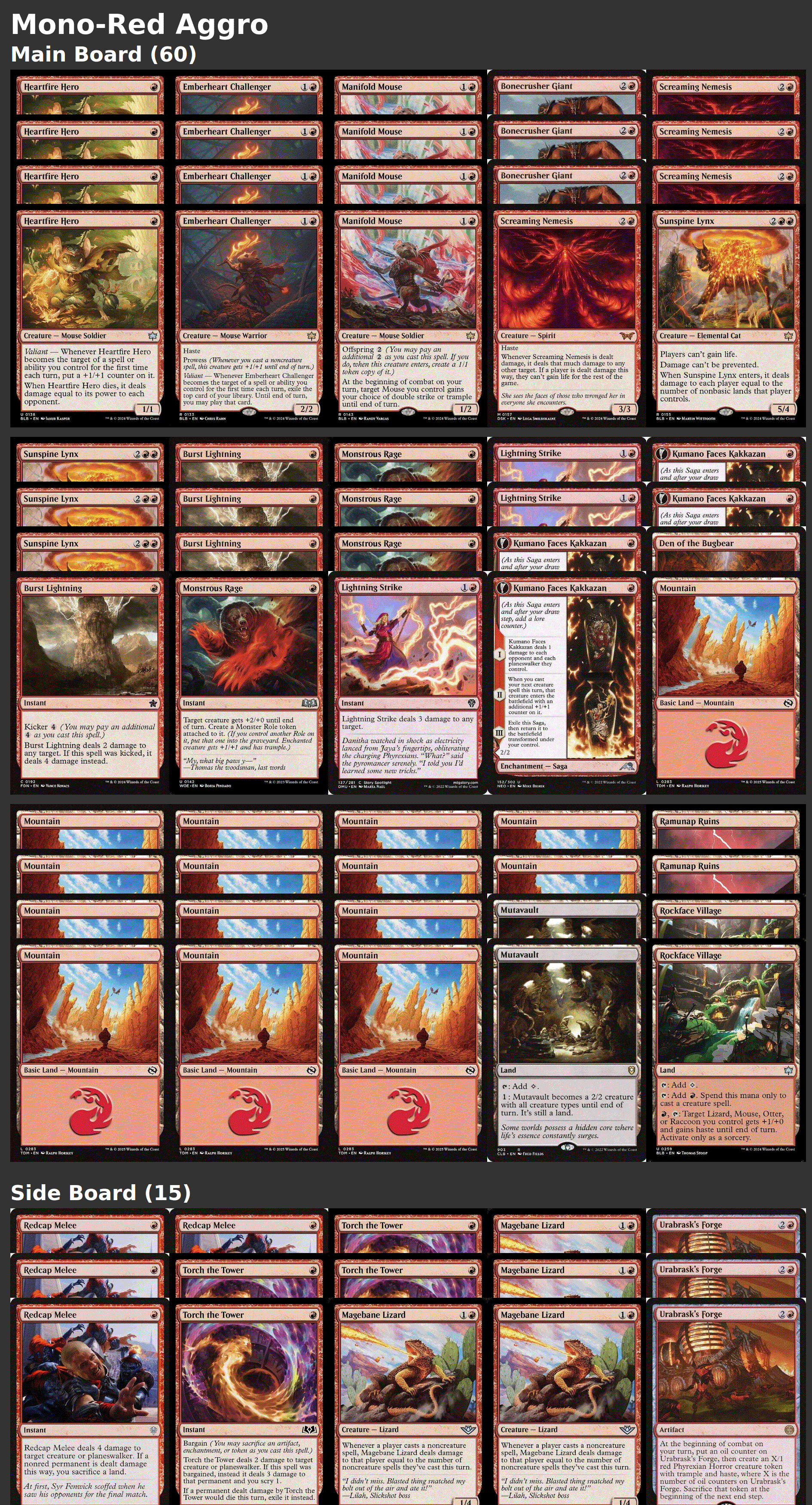 Mono-Red Aggro
