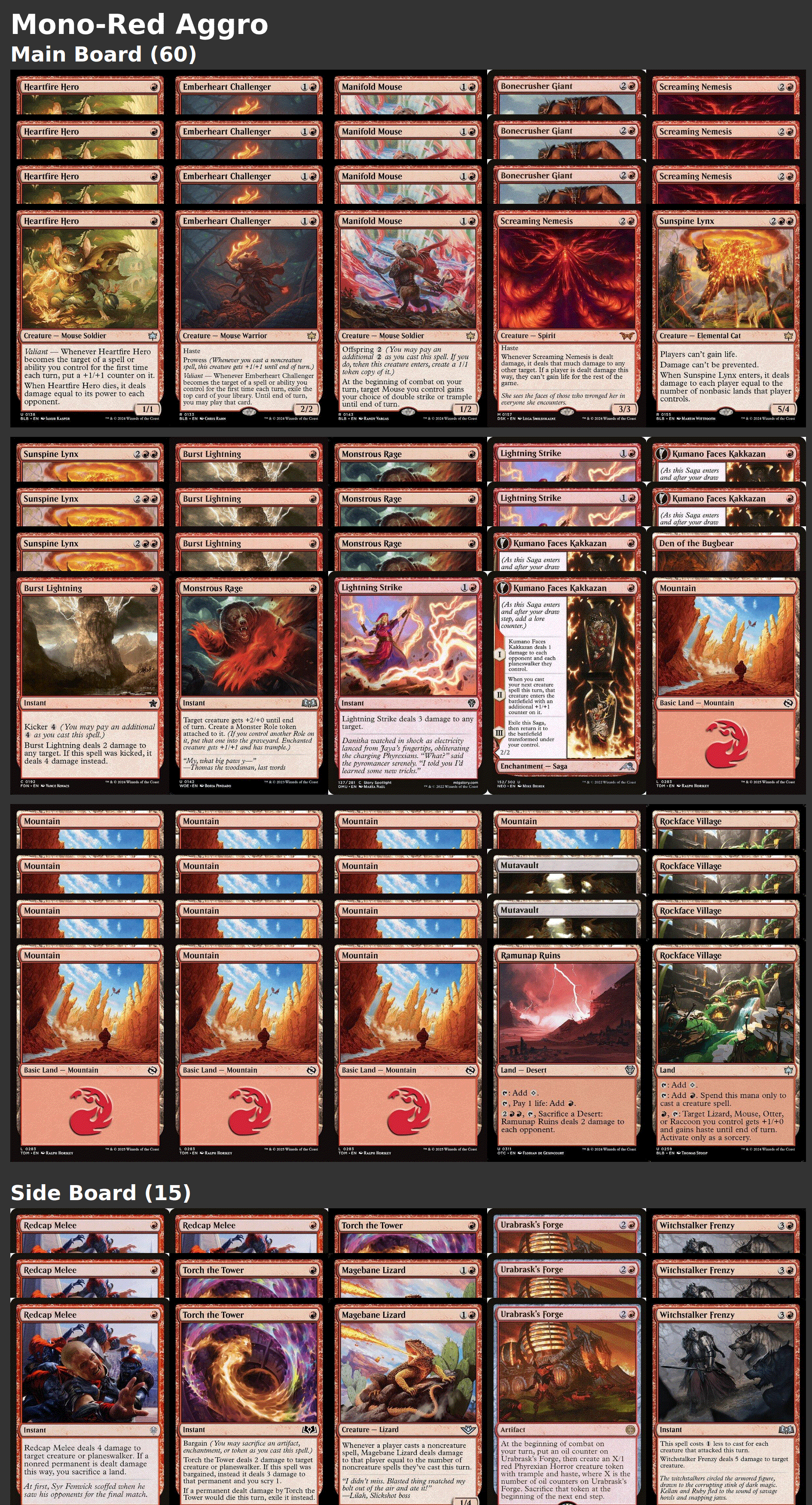 Mono-Red Aggro