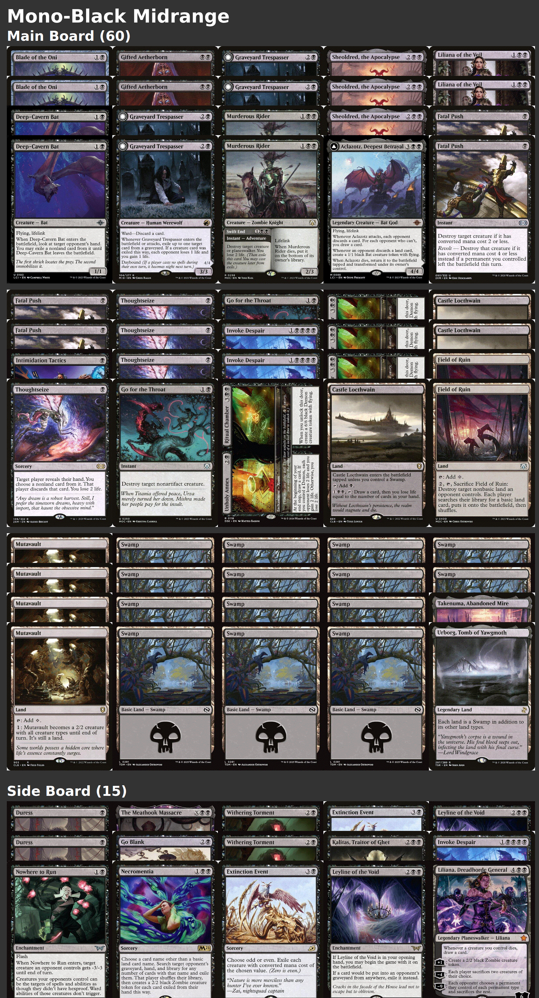 Mono-Black Midrange