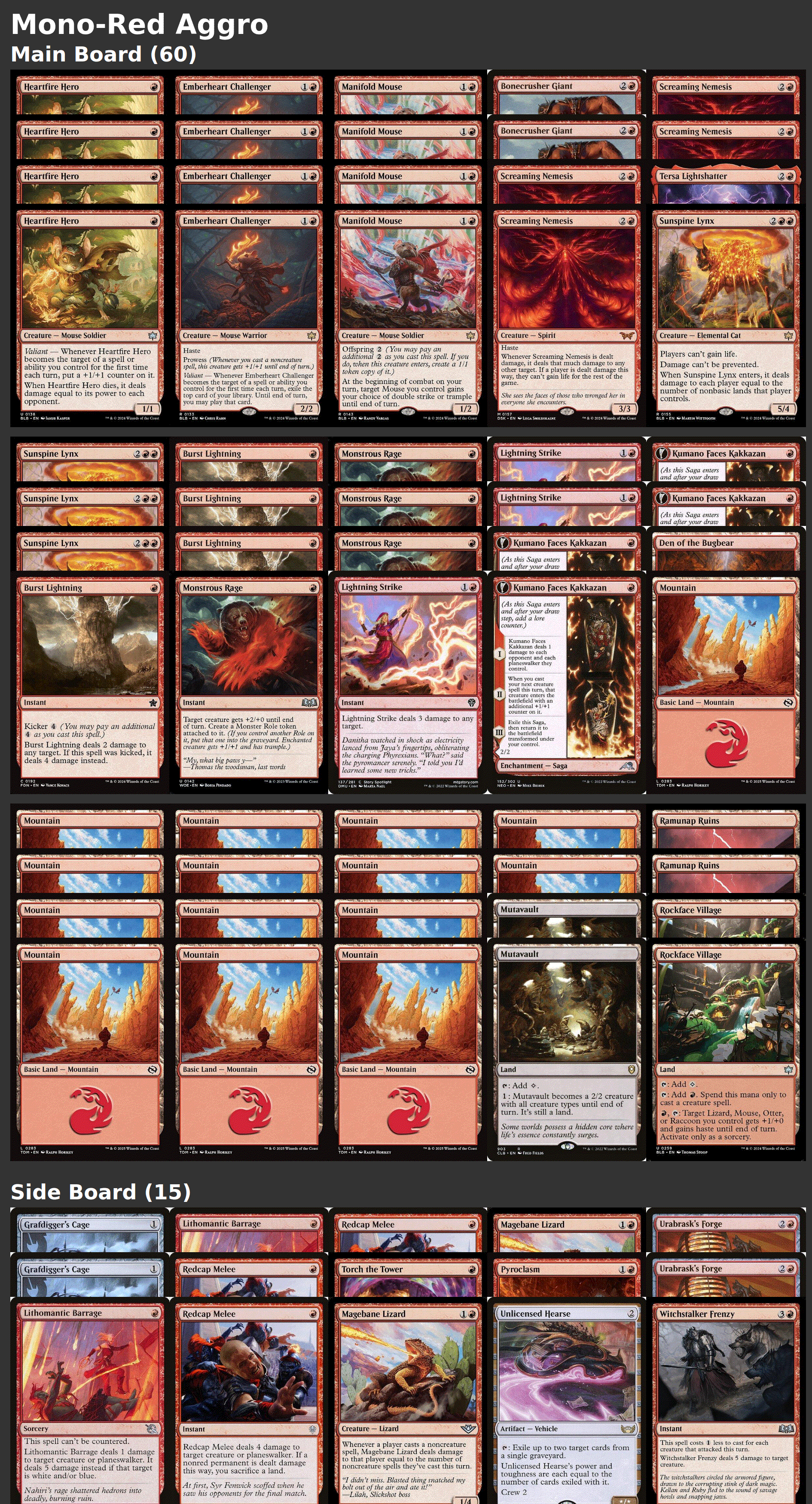 Mono-Red Aggro