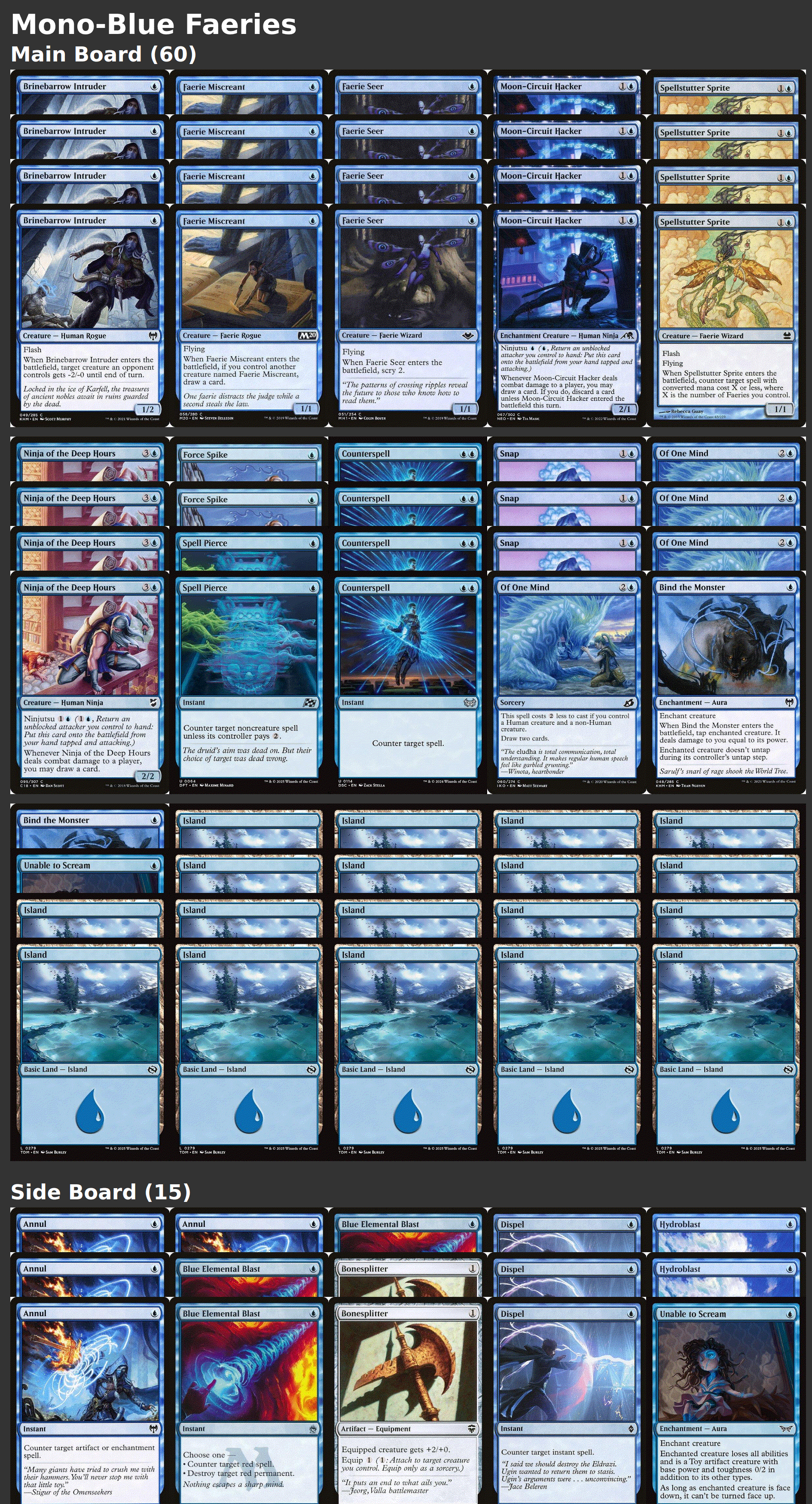 Mono-Blue Faeries