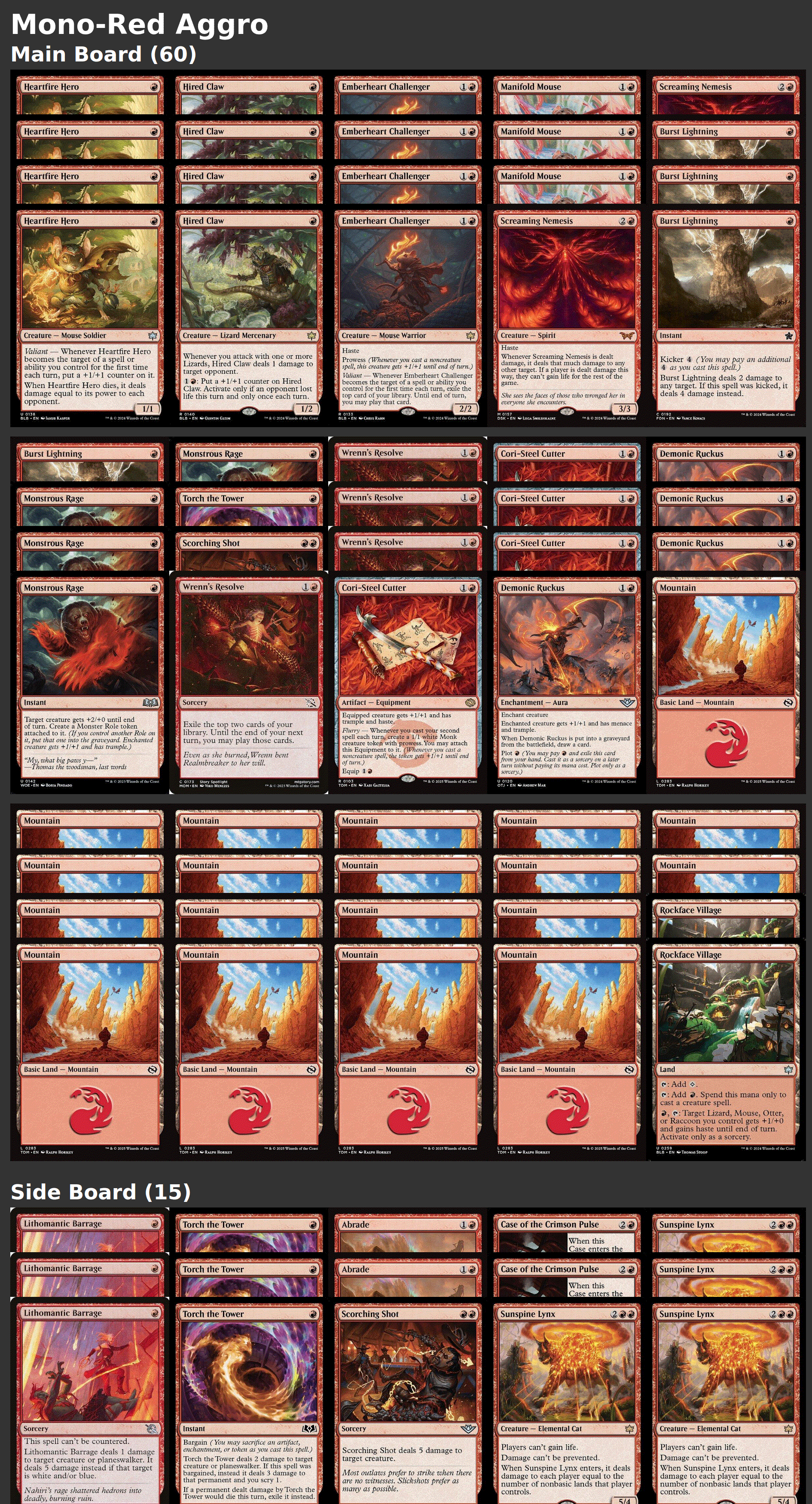 Mono-Red Aggro