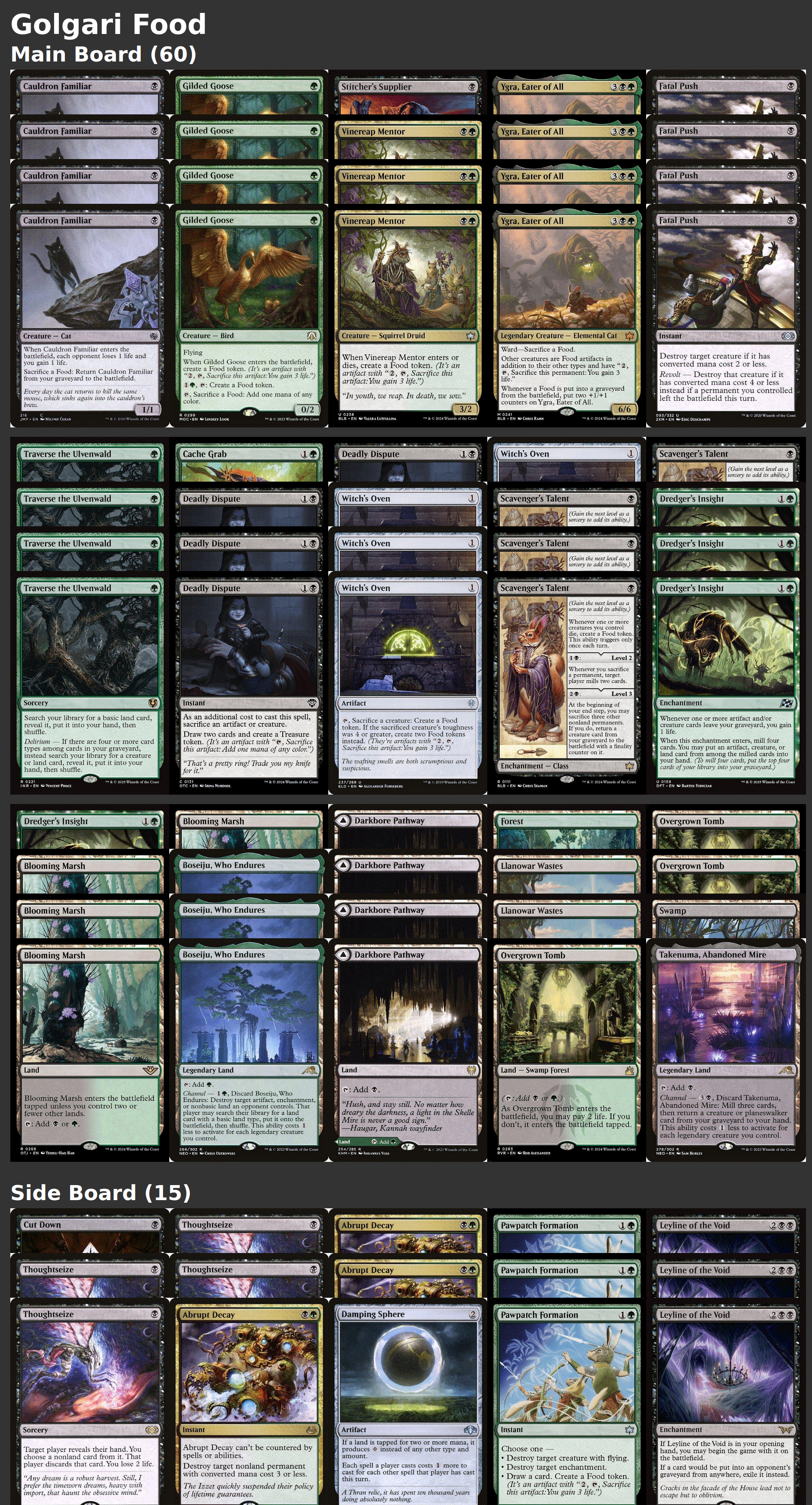 Golgari Food