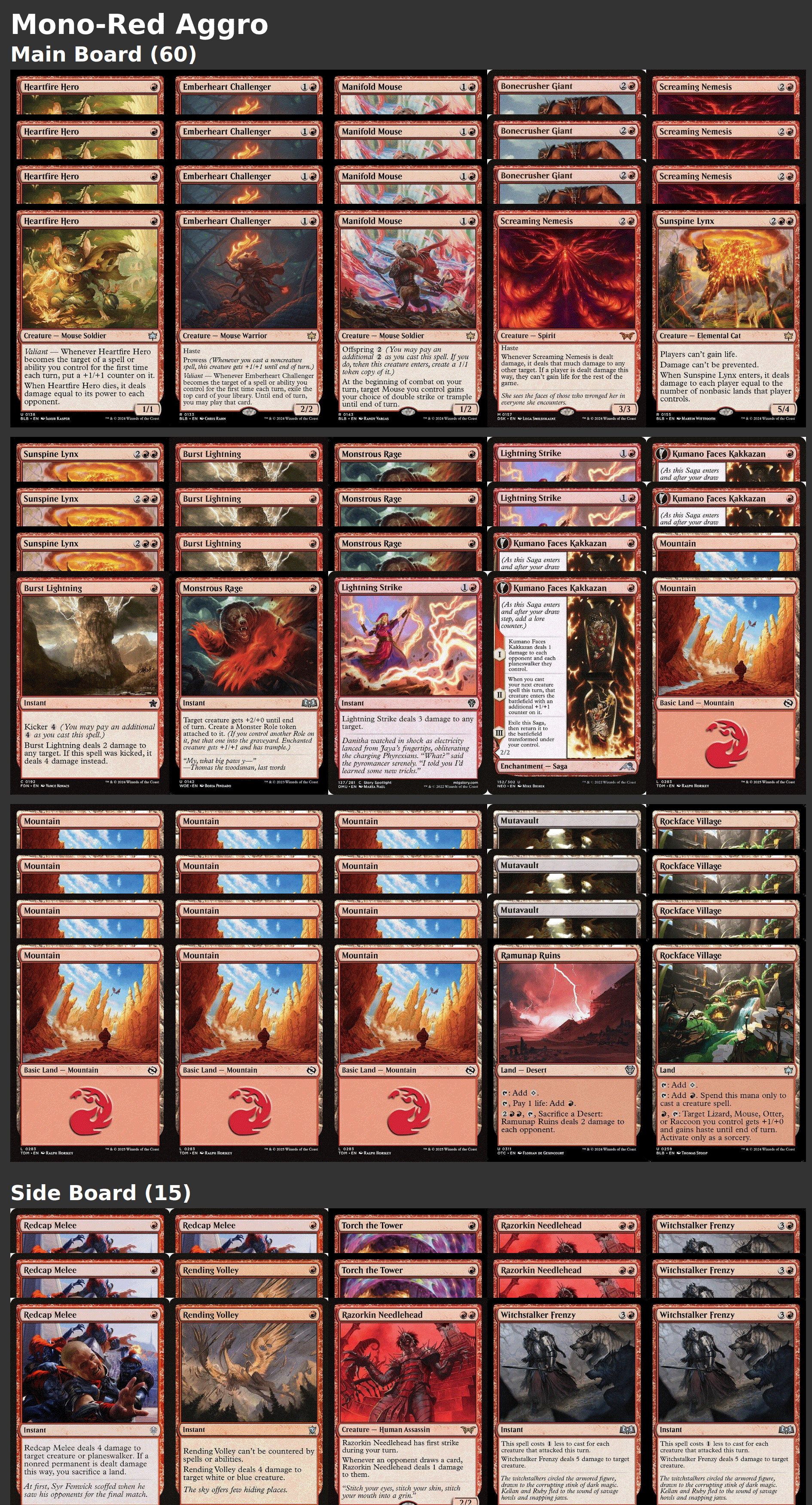 Mono-Red Aggro
