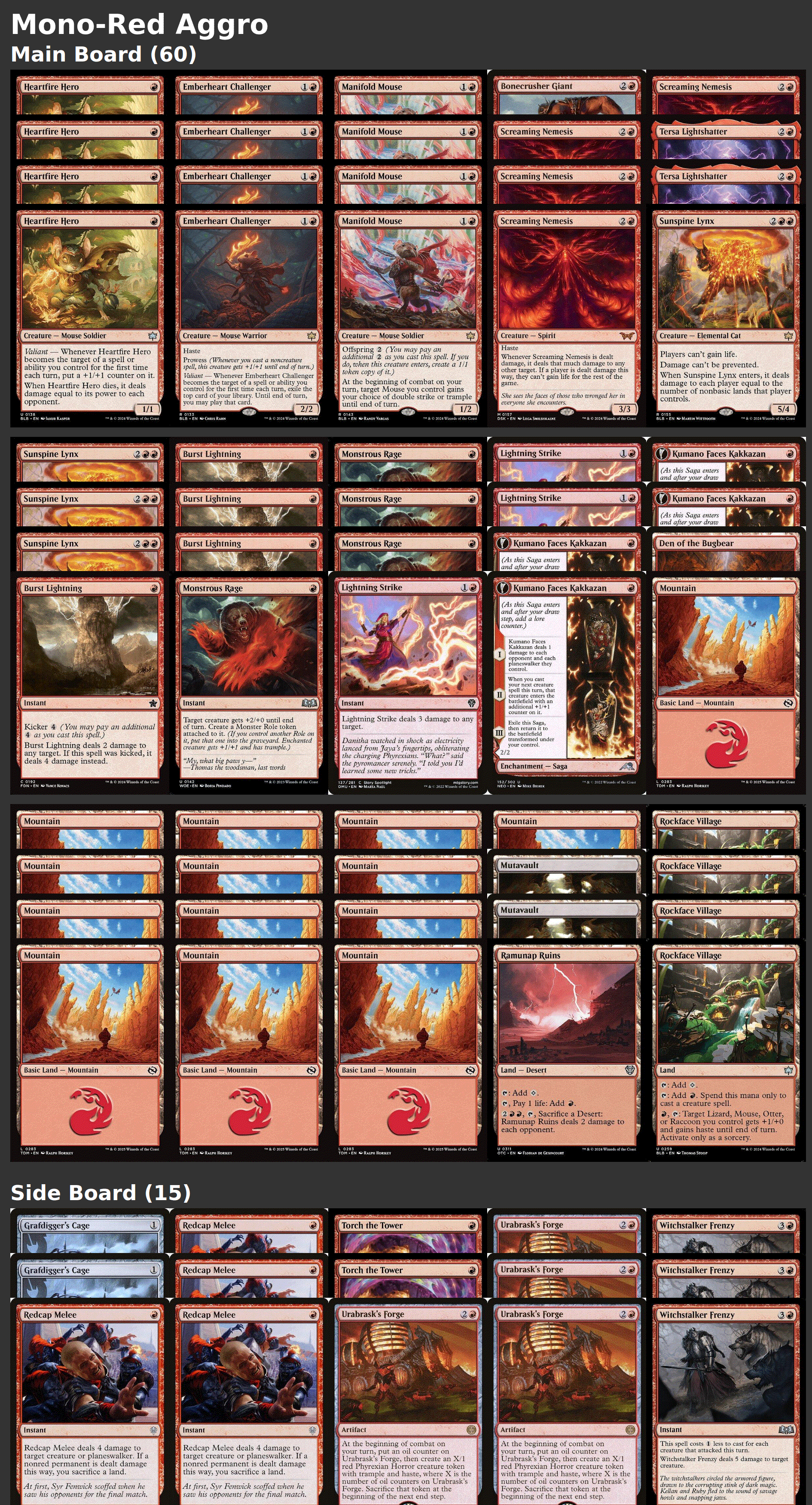Mono-Red Aggro