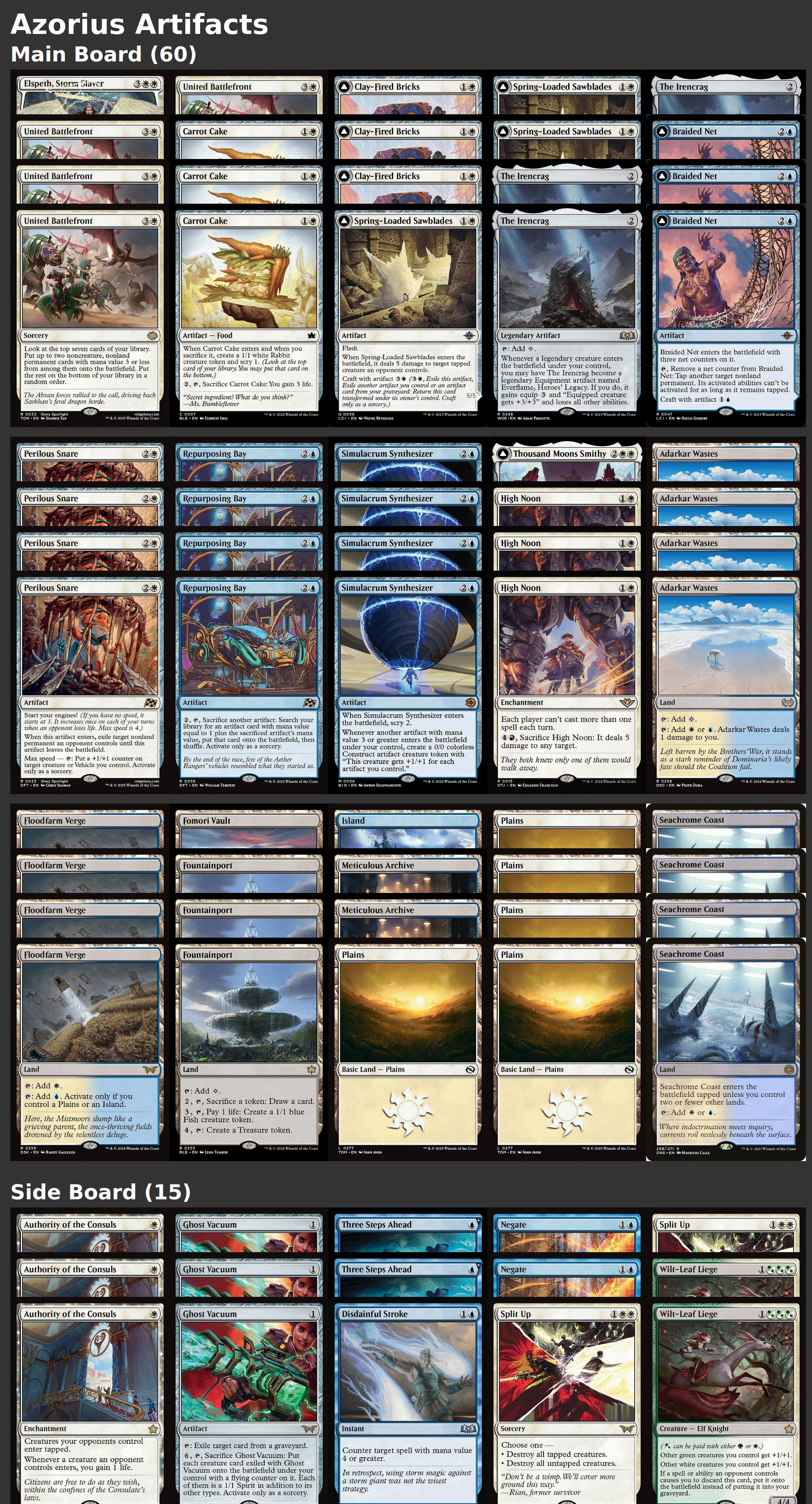 Azorius Artifacts