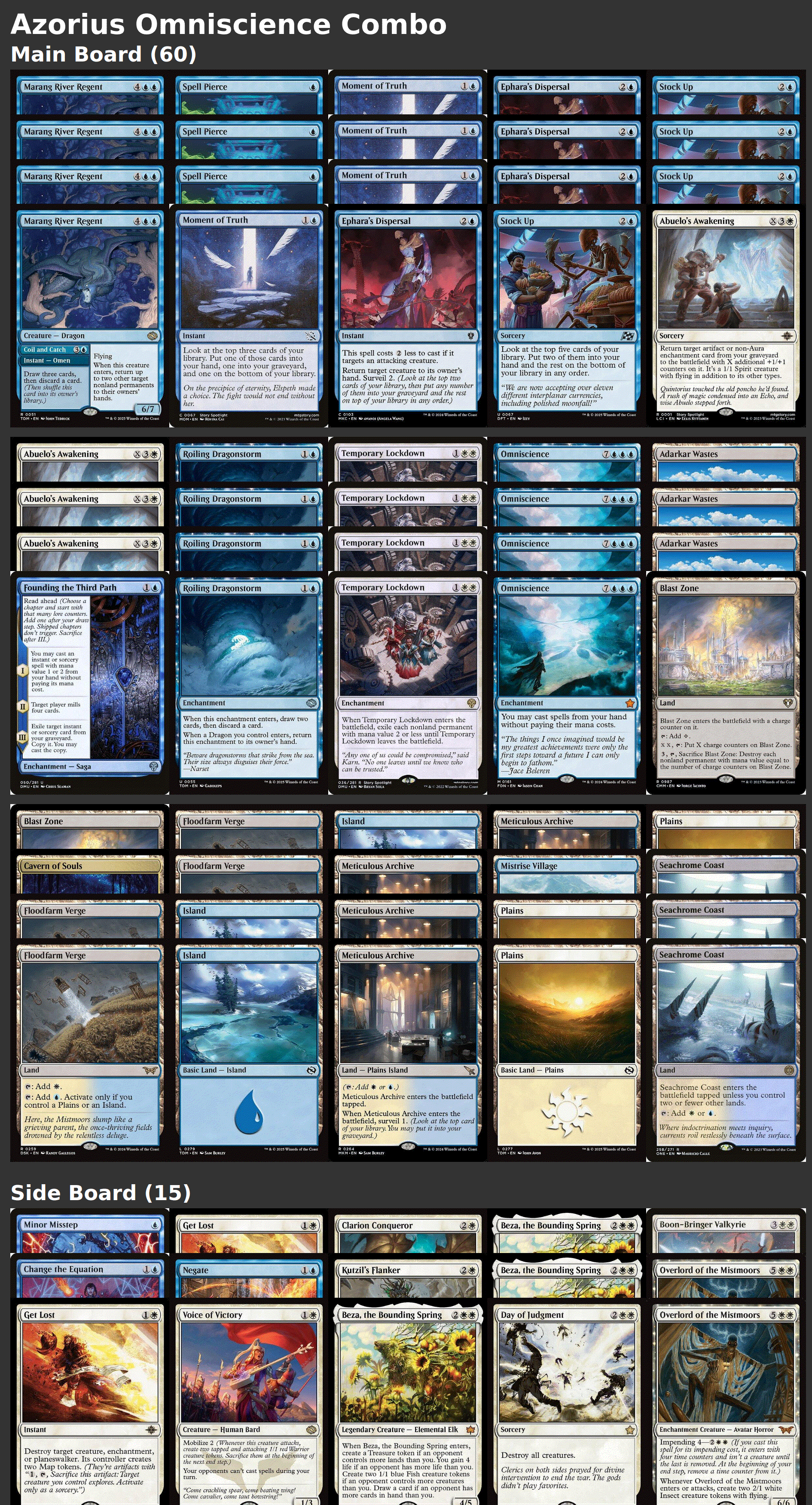 Azorius Omniscience Combo
